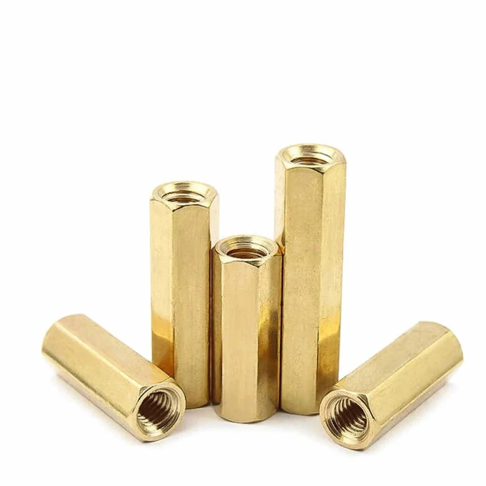 Distanziatore esagonale in ottone M2 M2.5 M3 M4 M5 M6 femmina maschio dado colonna cava 15mm
