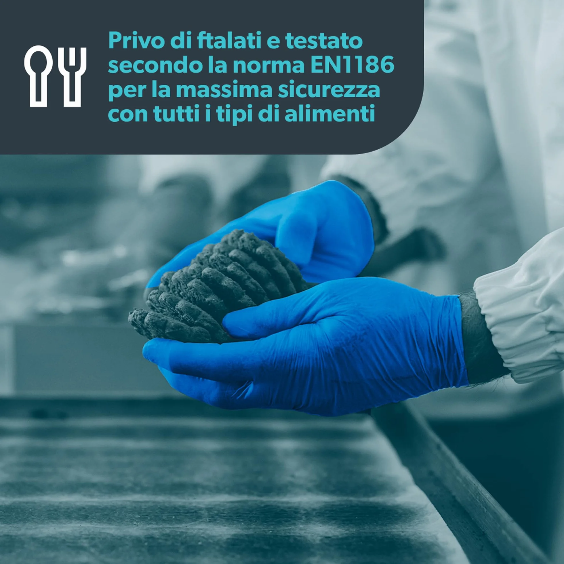 Unigloves Blu Pearl Guanti Monouso in Nitrile Senza Polvere Senza Lattice Confezione da 100 Blue Taglia S