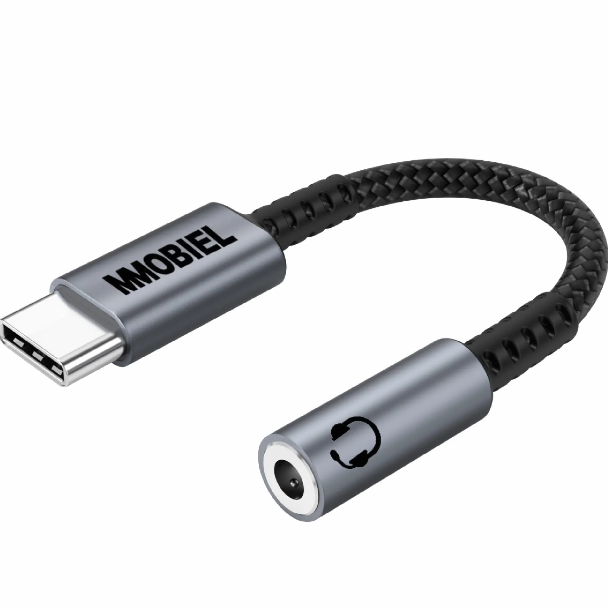 MMOBIEL Adattatore USB-C a Jack per Cuffie 3, 5mm TRRS – 32Bit/384Khz - Cavo Adattatore da USB-C ad Aux Compatibile con Samsung S26 S25 S24 S23, iPad, iPhone 17 16 15 e Altro – Alluminio