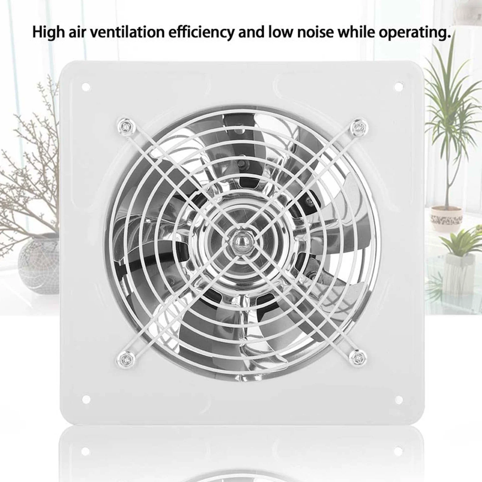 Aspiratore da Parete 190mm 40W 220V Silenzioso Super Silenzioso per Bagno, Cucina, Ventilazione, Garage - Aeratore Ventila Aspiratore Assiale Ventilatore di Flusso (Bianca)