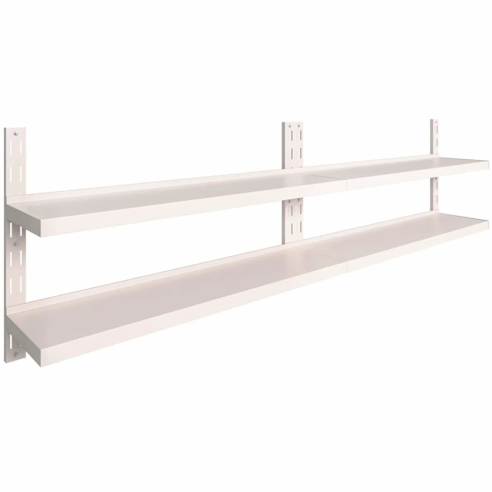 ZHOUMIN Mensole Galleggianti a 2 Livelli 2 pz in Acciaio Inox 300x30 cm,Mensola da Parete,Mensole da Muro,Mensole da Muro Design Moderne
