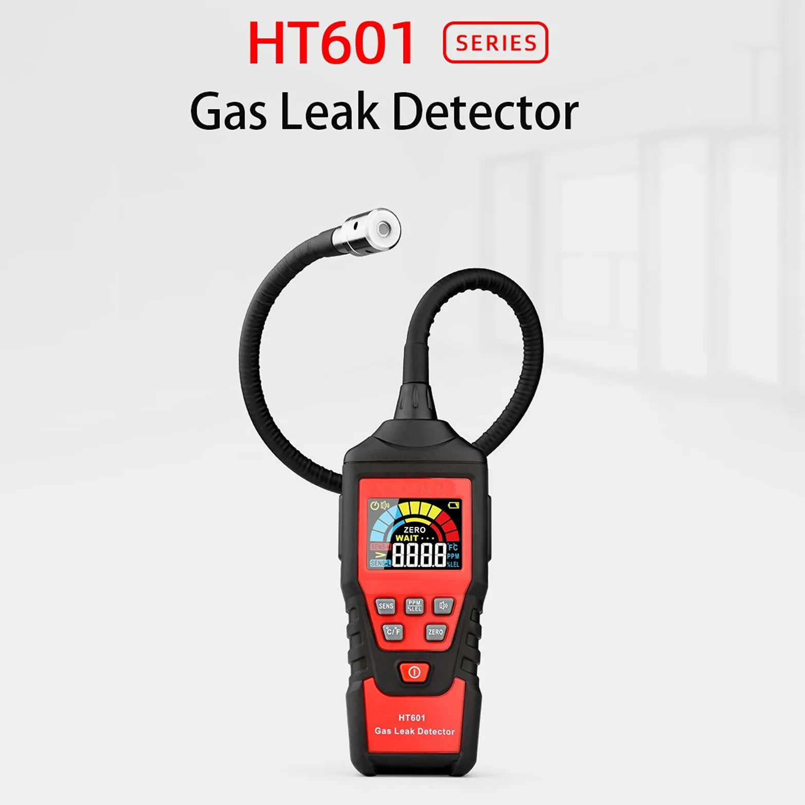 Misuratori della qualità dell'aria, Analizzatore di gas digitale rilevatore di perdite di gas PPM Tester naturale infiammabile e infiammabile del tester naturale e allarme luminoso HT601A HT601B 9999