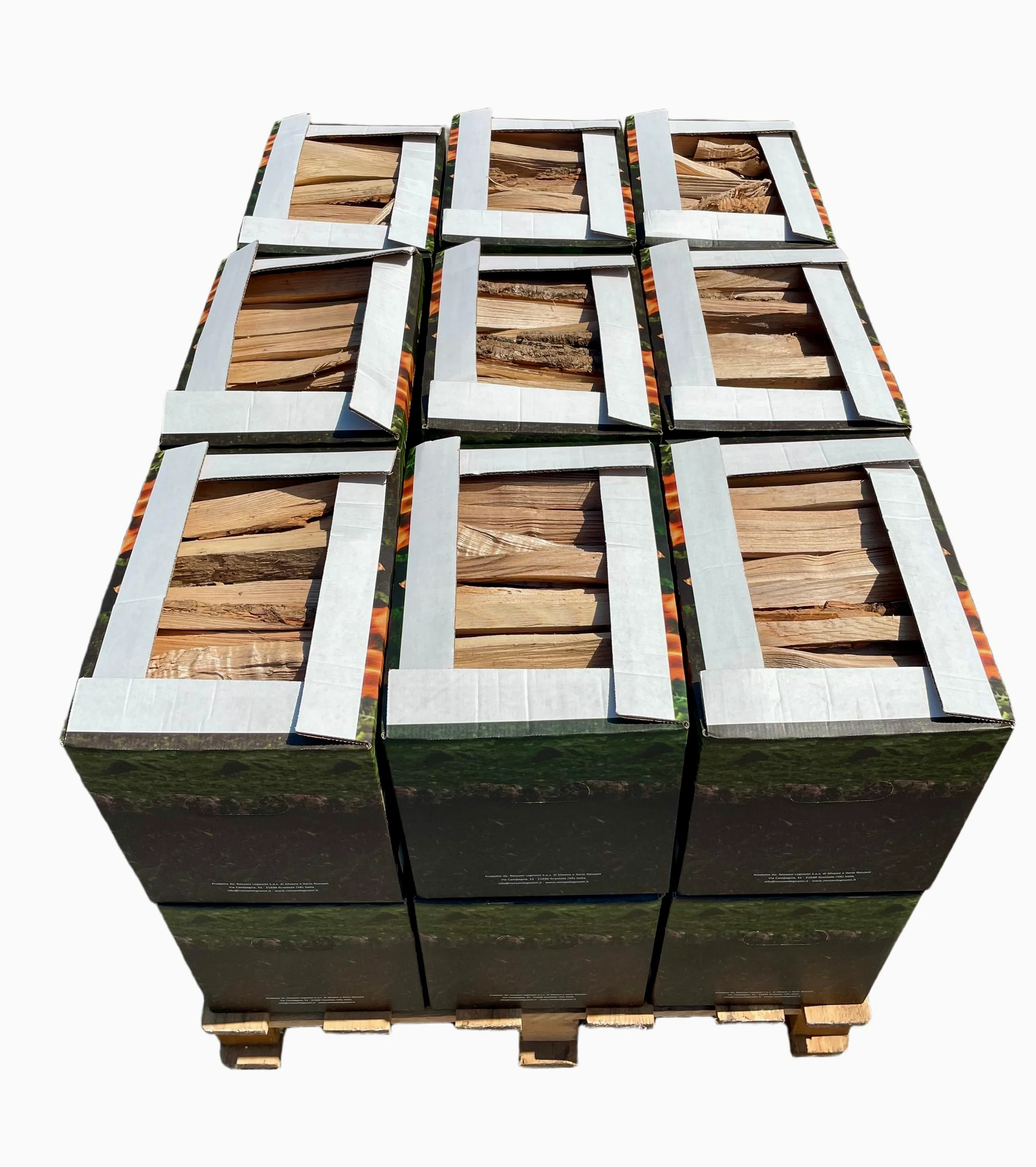 Legnetti Accendifuoco di Latifoglie - 22 cm - Certificati FSC e BiomassPlus - Naturali, Ecologici - Per Barbecue, Camini, Stufe e Forni - 100% legna secca e naturale - Bancale da 18 scatole