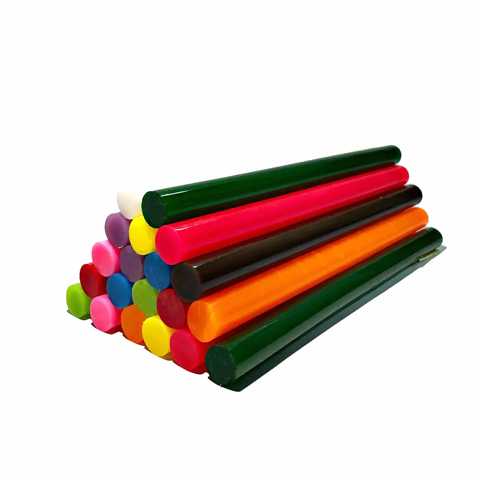 Tilswall Colla a Caldo 7mm, Bastoncini Colorati 20Pz, Ricariche 11 Colori