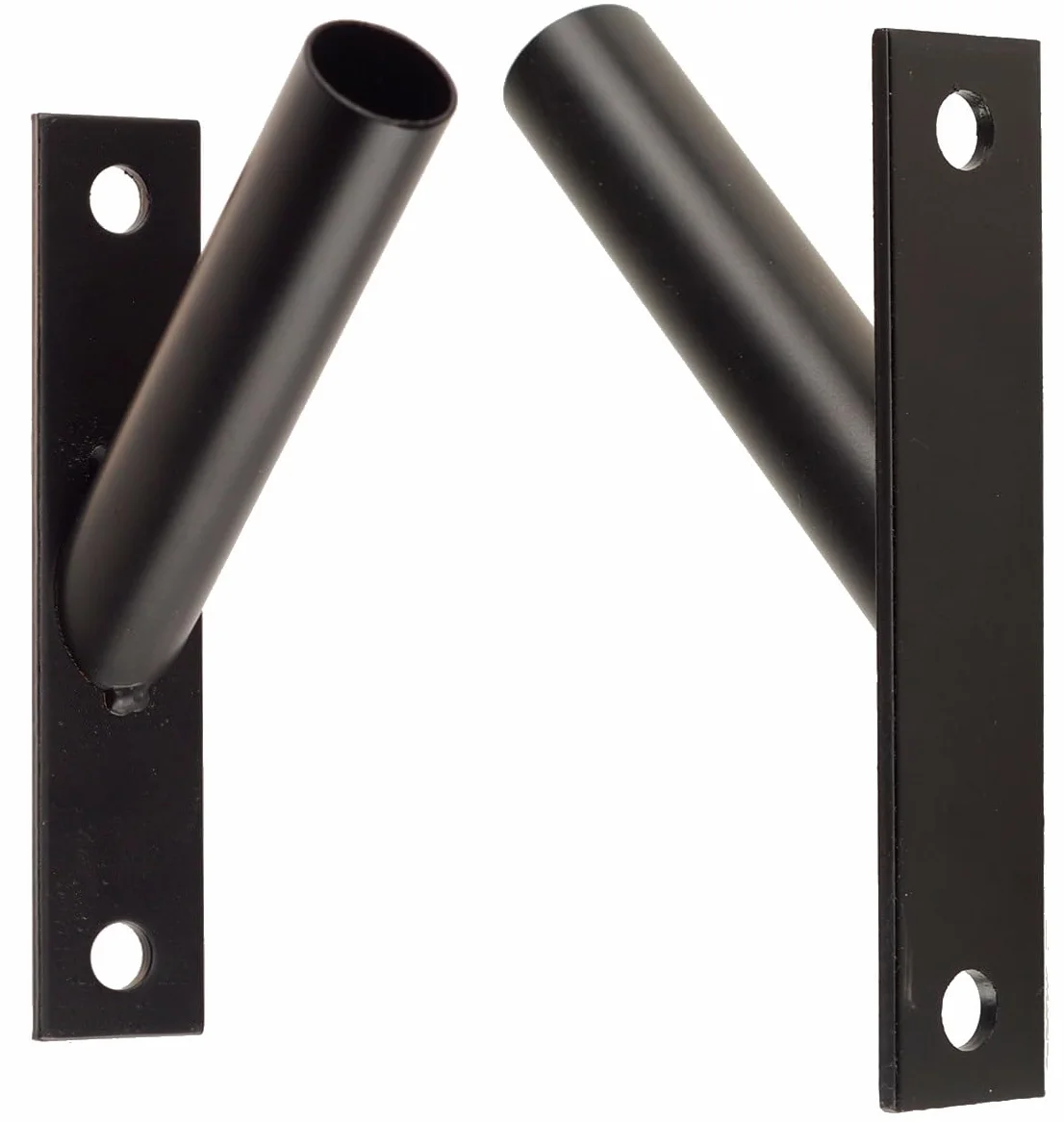 Supporto per Bandiera 30 x 150 cm Staffa Singola Montaggio a Parete Interno Esterno Fissaggio Stabile Asta Rotonda Metallo Legno Plastica