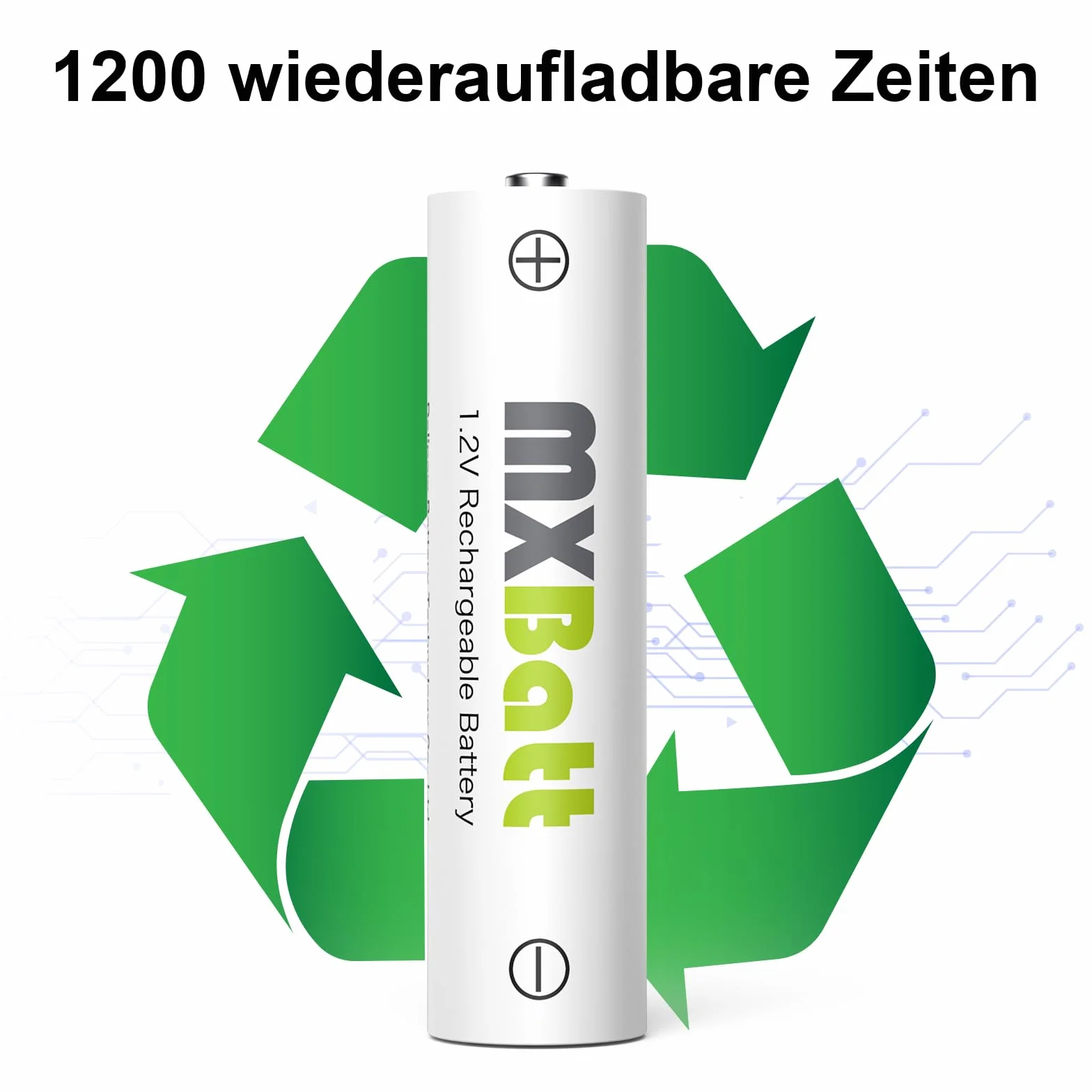 AAA Batterie Ricaricabili Ni-MH 1100mAh 8 Pack con Caricabatterie Intelligente LCD per Pile Ricaricabili 1.2V AA AAA