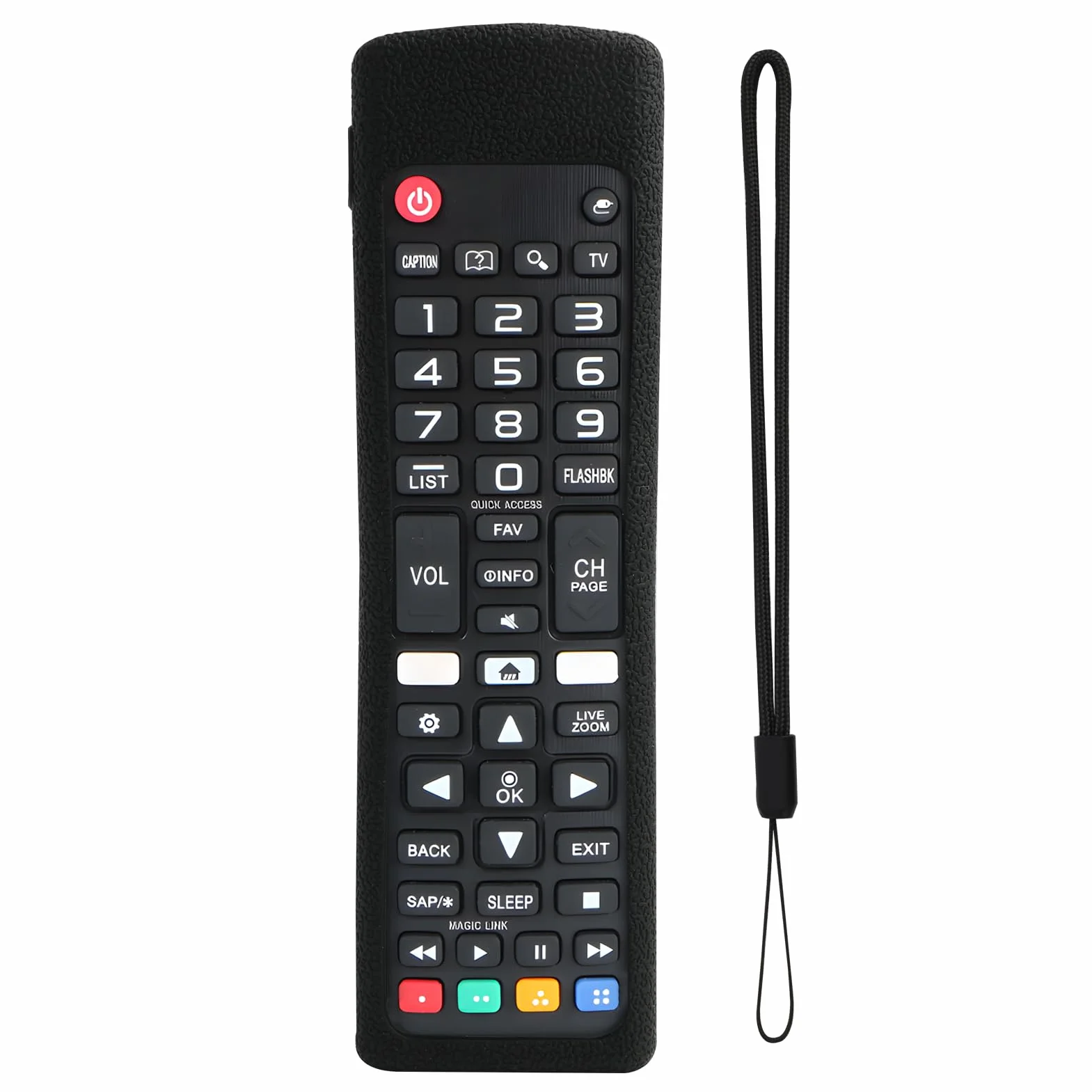 custodia telecomando in Silicone compatibile con LG Smart TV, copertura protettiva per LG 2022/2023/2024 Magic Remote Control, Robusto (AKB)