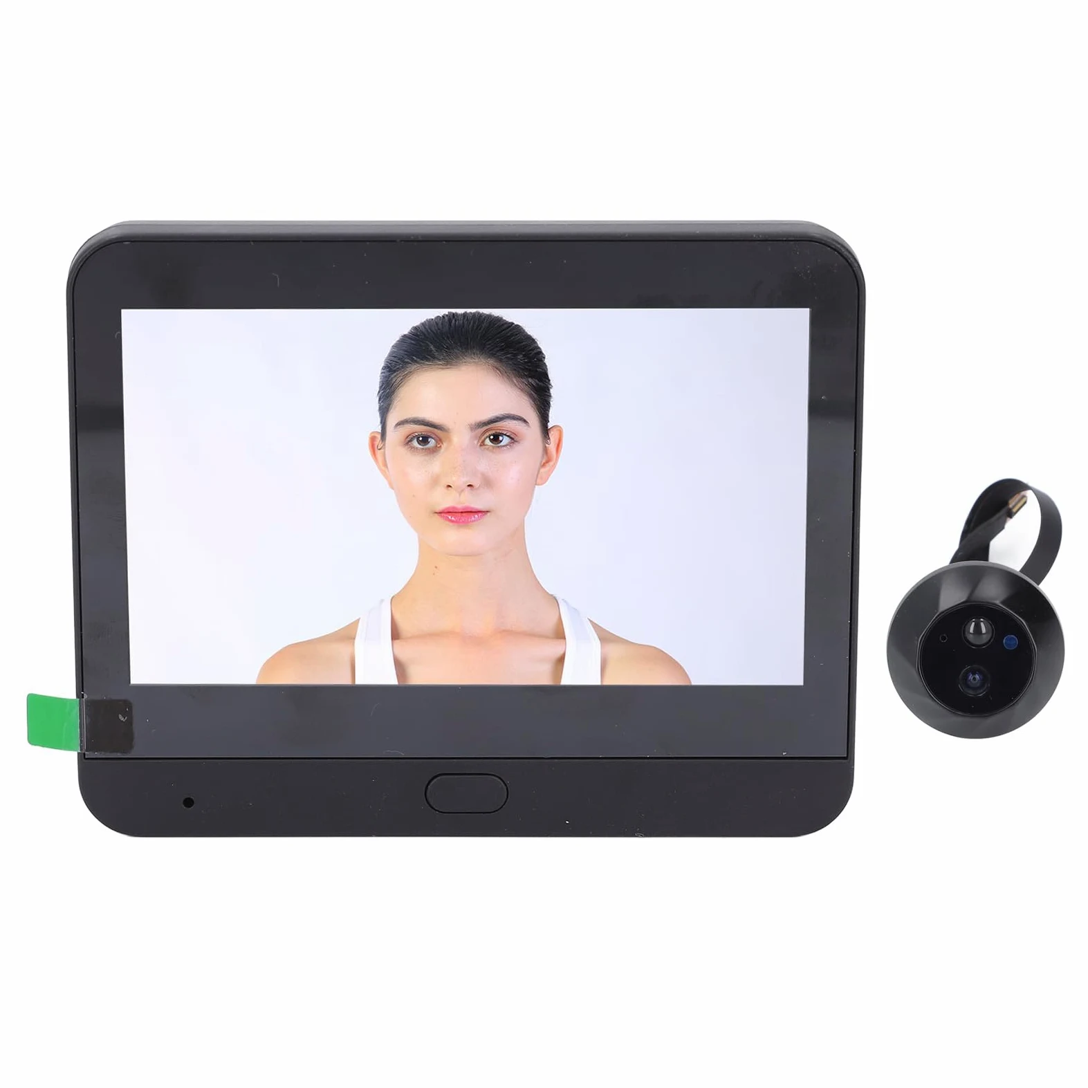FTVOGUE Citofonico per Campanello Video Wireless, Videocamera per Campanello Intelligente 1080P con Rilevamento del Movimento PIR, Visione Notturna per Casa o Appartamento