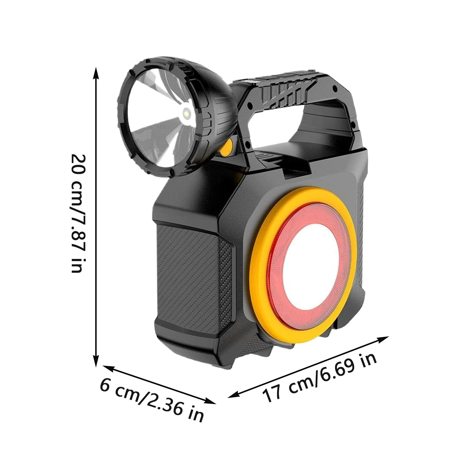 Generico Torcia Solare Luminosa Ad Alta Portatile E Di Lunga Durata | Kit Torcia Ricaricabile Da Campeggio Pesca, Outdoor, Escursionismo, Camminata Notturna, Blackout, Riparazione Auto