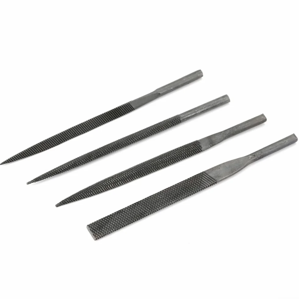 Lima piatta 5 x 140 mm denti medi per intaglio e sbavatura