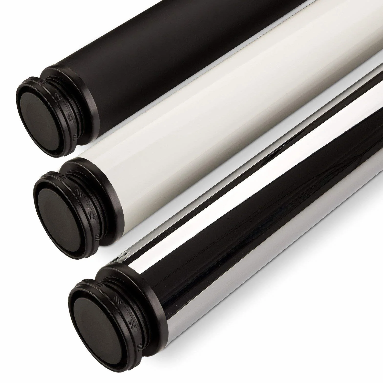 SOTECH Set da 4 Gambe da Tavolo Altezza Regolabile 710 mm Ø 60 mm Nero Portata 75 kg