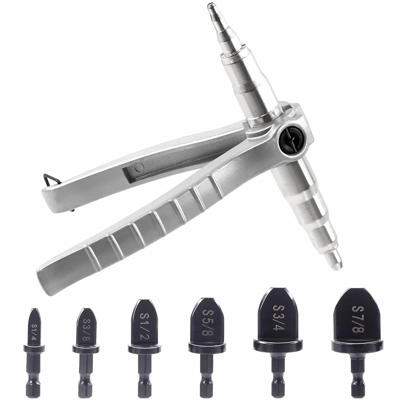 Swpeet 7Pcs Tubo di Rame Tubo Expander Strumento con 1/4 '' 3/8 '' 1/2 '' 5/8 '' 3/4 '' 7/8 '' Expander Drill Bit Assortimento Kit di Espansione Strumento di Refrigerazione Strumenti di Rame Tubo