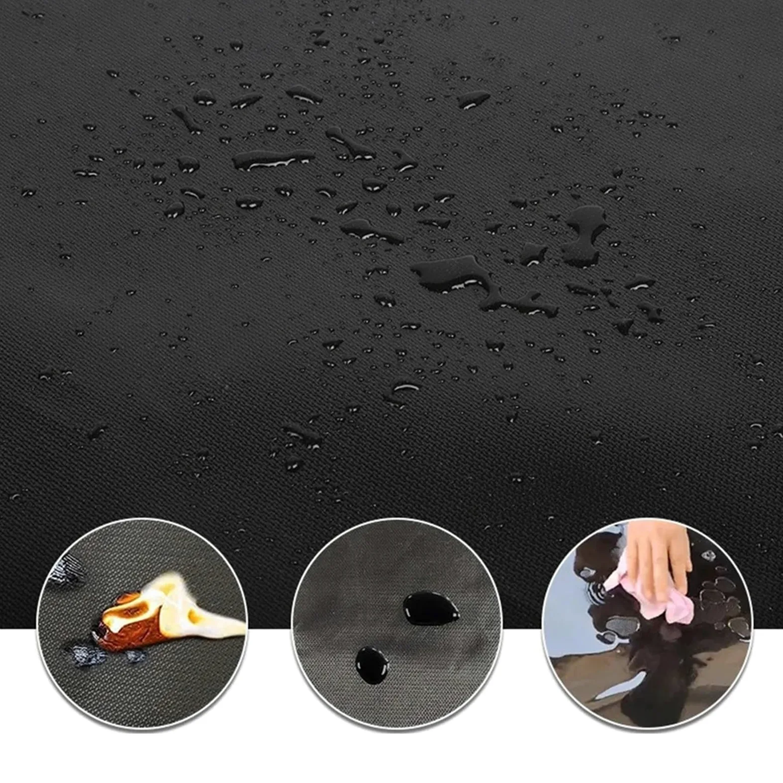 Tappeti Per Camino Tappeti for focolare Tappetino for caminetto a semicerchio isolante in silicone facile da pulire(106x61CM)