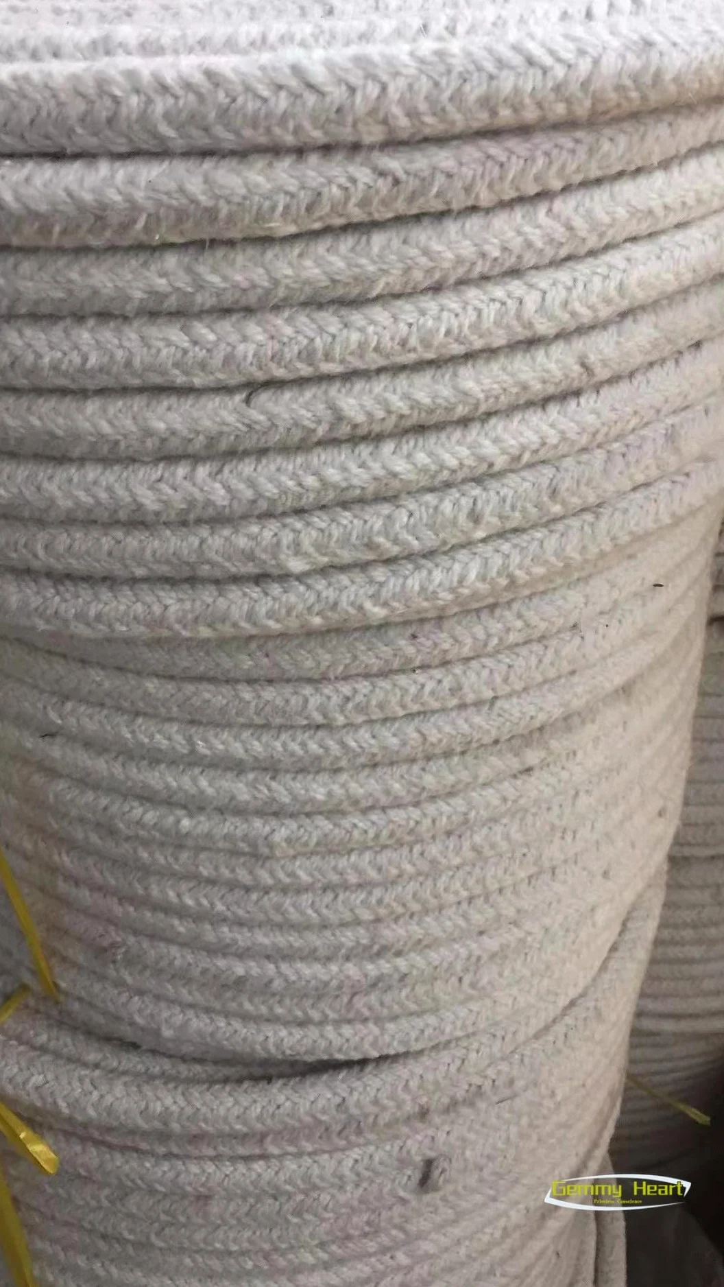 Nastro in fibra ceramica per confezionamento di pressacavi ad alta e bassa temperatura, isolamento ignifugo da 5 m, per sigillatura industriale e uso ad alta temperatura (48 mm x 48 mm)