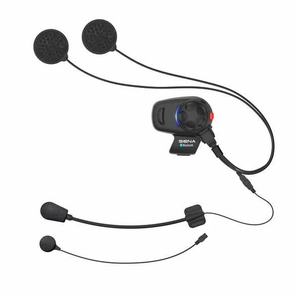 Sena SMH5-10 Auricolare Bluetooth Universale e Citofono per Scooter e Moto, Nero
