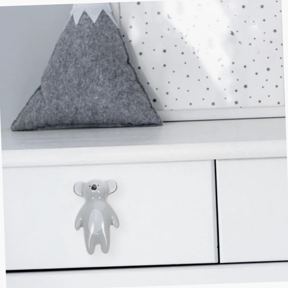 NUOBESTY Pomelli Facili da Installare a Forma di Animale in Ceramica 8 Pezzi Decorativi per Armadio e Mobile per Camera dei Ragazzo Ragazza