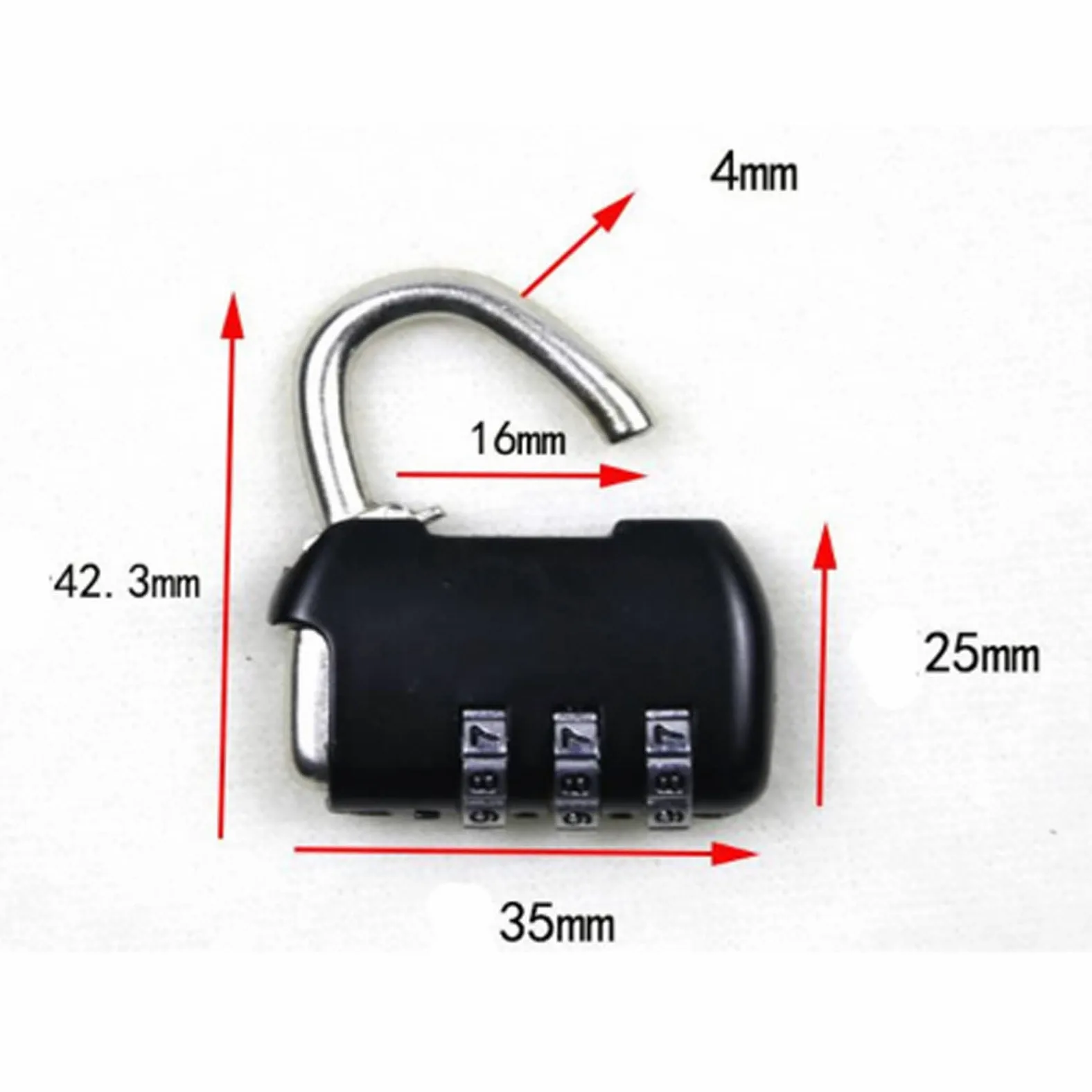 Lucchetti a combinazione， Lucchetti per valigie Lucchetto con codice for bagagli, valigie, zaini e borse, lucchetto for armadietti, lucchetto for cassetti(B,B)