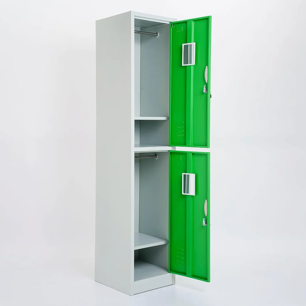 ARMADIETTI SPOGLIATOIO IN METALLO 38X180X42-2 ANTE SOVRAPPOSTE GRIGIO BLU ARANCIONE GIALLO VERDE - Arancio