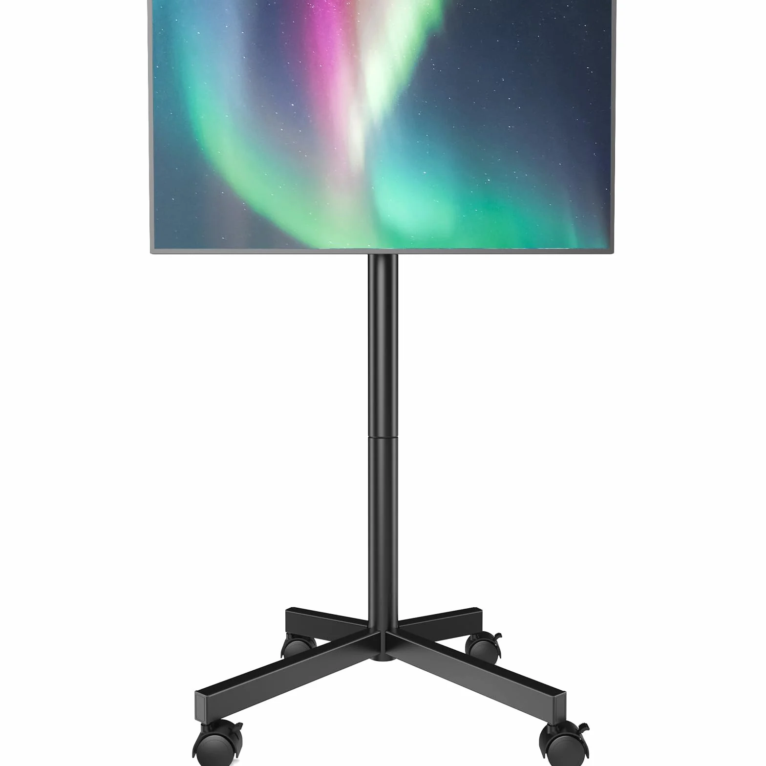 Supporto TV da Pavimento per Schermi Plasma/LCD/LED 23-60 Pollici con Ruote, Carrello Staffa Porta Mobile Supporto TV Fino a 40 kg, Max VESA 400 x 400 mm
