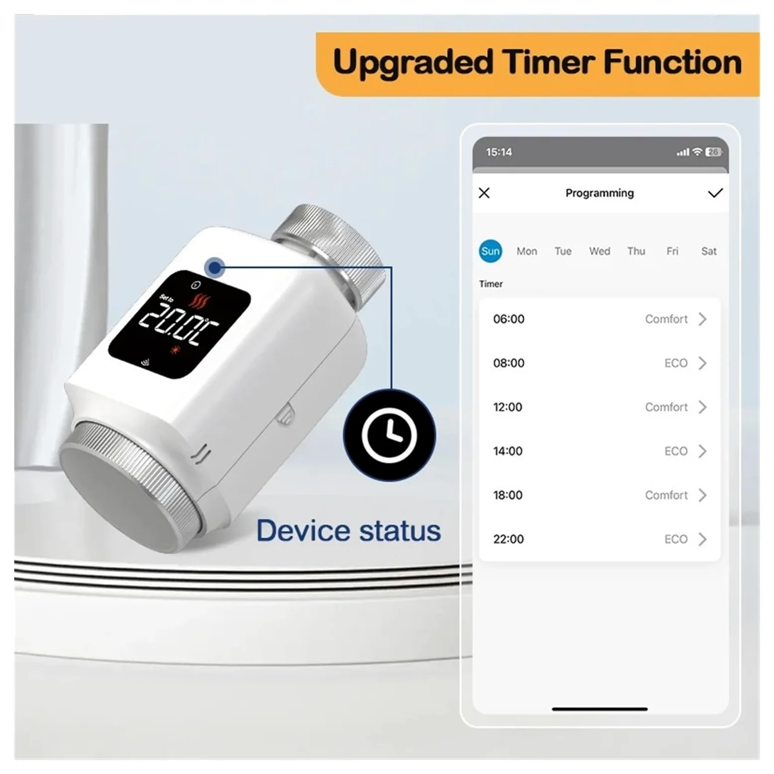 Valvola Termostatica for Radiatore TRV Zigbee Tuya Smart WiFi Temperatura modalità Vacanza(4PCS-Zigbee)