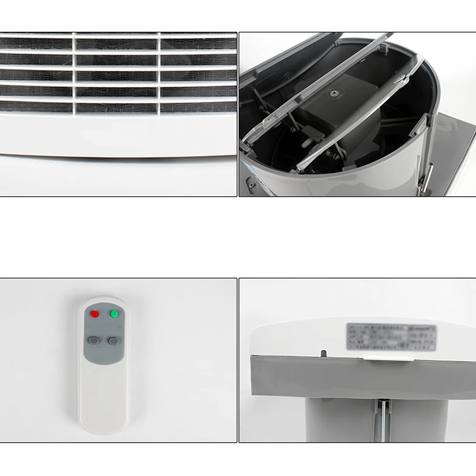 Ventola di scarico 6 "8" Ventilatore di scarico MUTE FINESTRA FINESTRA VENTILATORE VENTILAMENTO PER IL BAGNO STOCCIO ELETTRICO Ventilatore di scarico a due vie Eith Telecomando, Bianco aspiratore da c