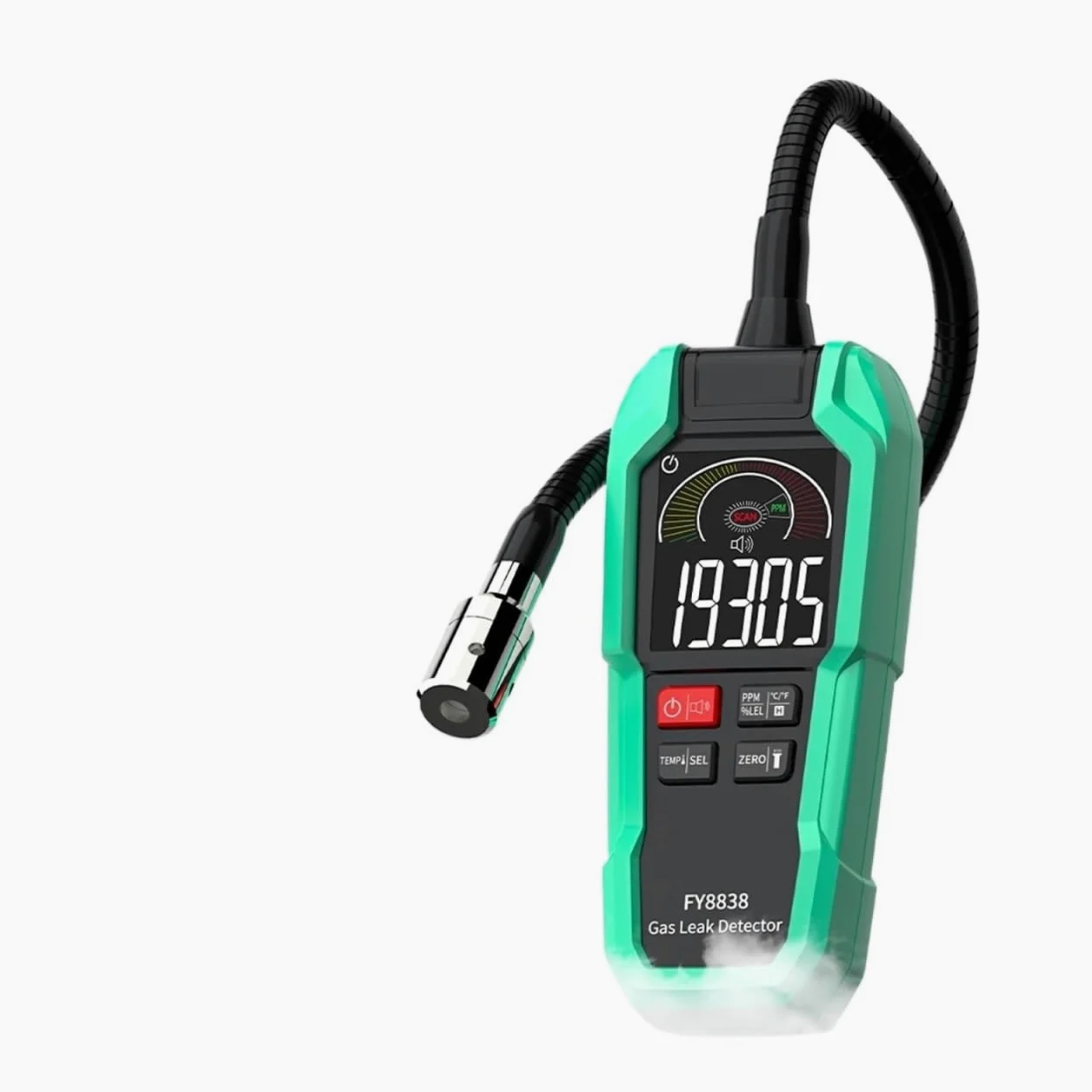Rilevatore di gas naturale, rilevatore perdite con collo cigno da 38 cm, localizzazione della fonte come propano, metano e butano