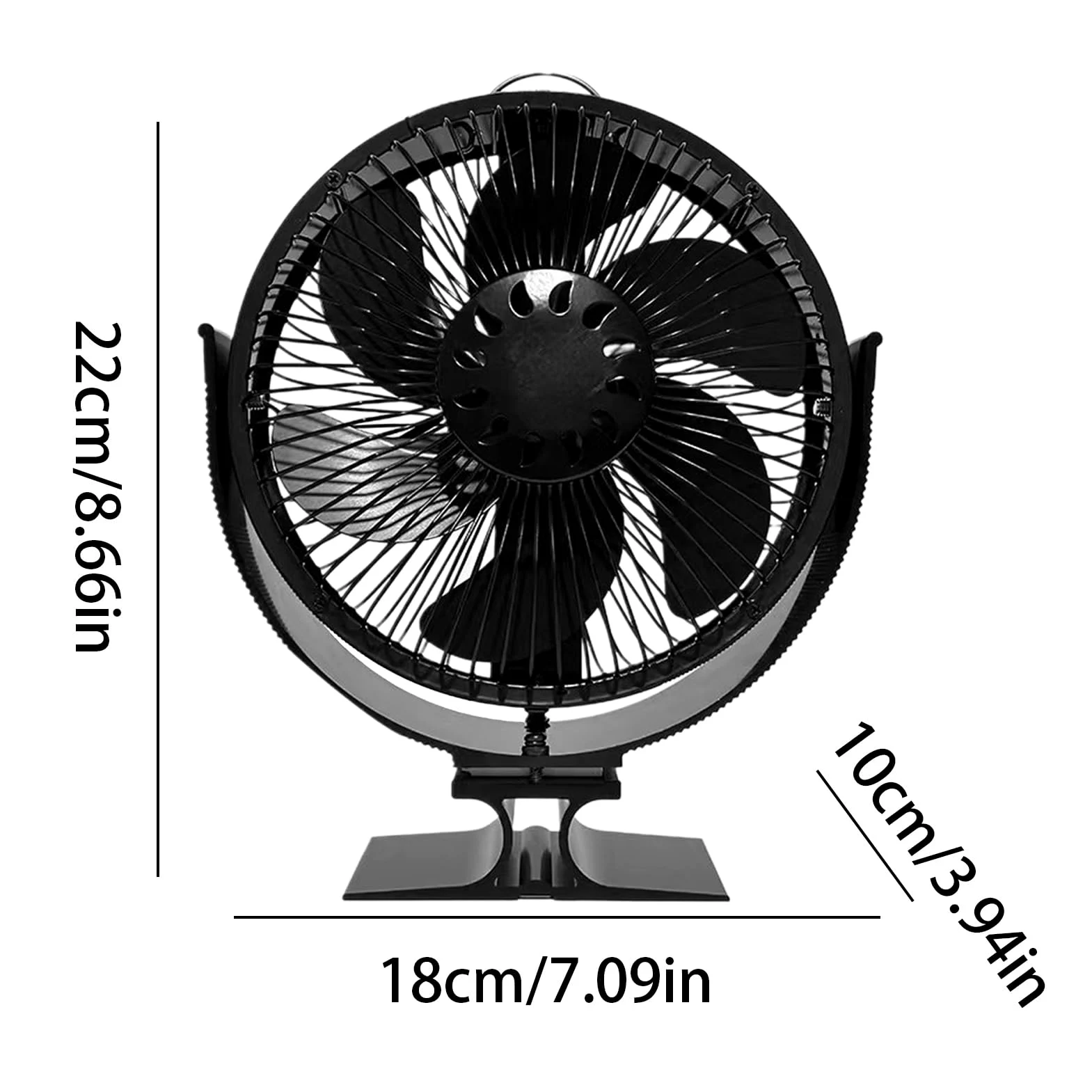 Ventilatore Termico per Stufa a Legna E Forniture Per La Casa | Ventilatore Stufa Legna Senza Elettricità, Rotazione A 360 Gradi Utilizzabile In Appartamento, Dormitorio, Ristorante,