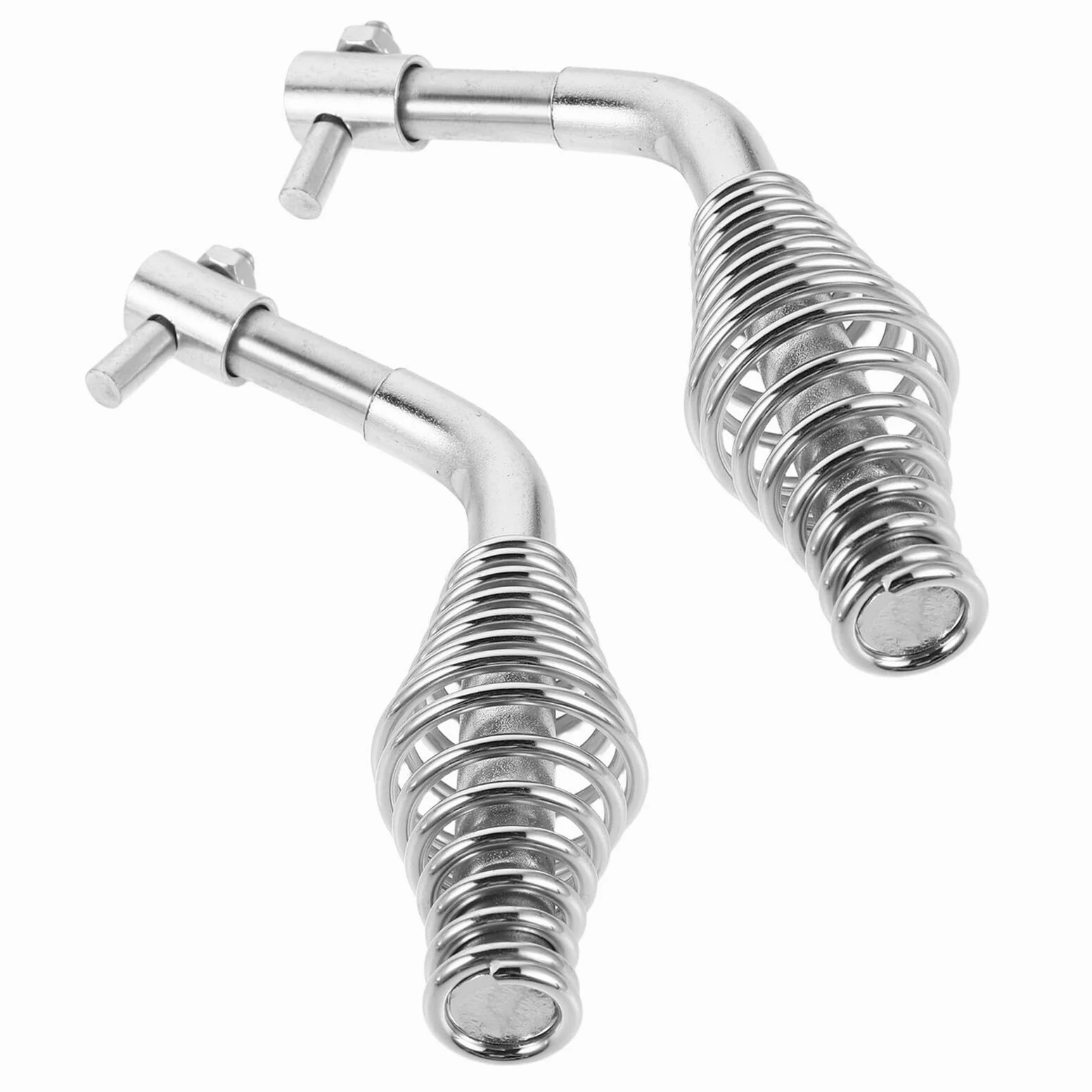 VICASKY Maniglia di Ricambio per Porta Stufa a Legna in Metallo Molla Set 2 Pezzi per Caminetti e Barbecue Accessorio Sostitutivo per Chiusura Sicura e Uso Domestico