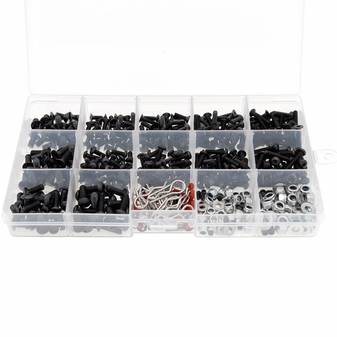 Kit di Viti Universali per Auto RC 500 pezzi Set Fissaggi Hardware Compatibile Axial Redcat HPI Arrma Losi 1/8 1/10 1/12 1/16 Scala