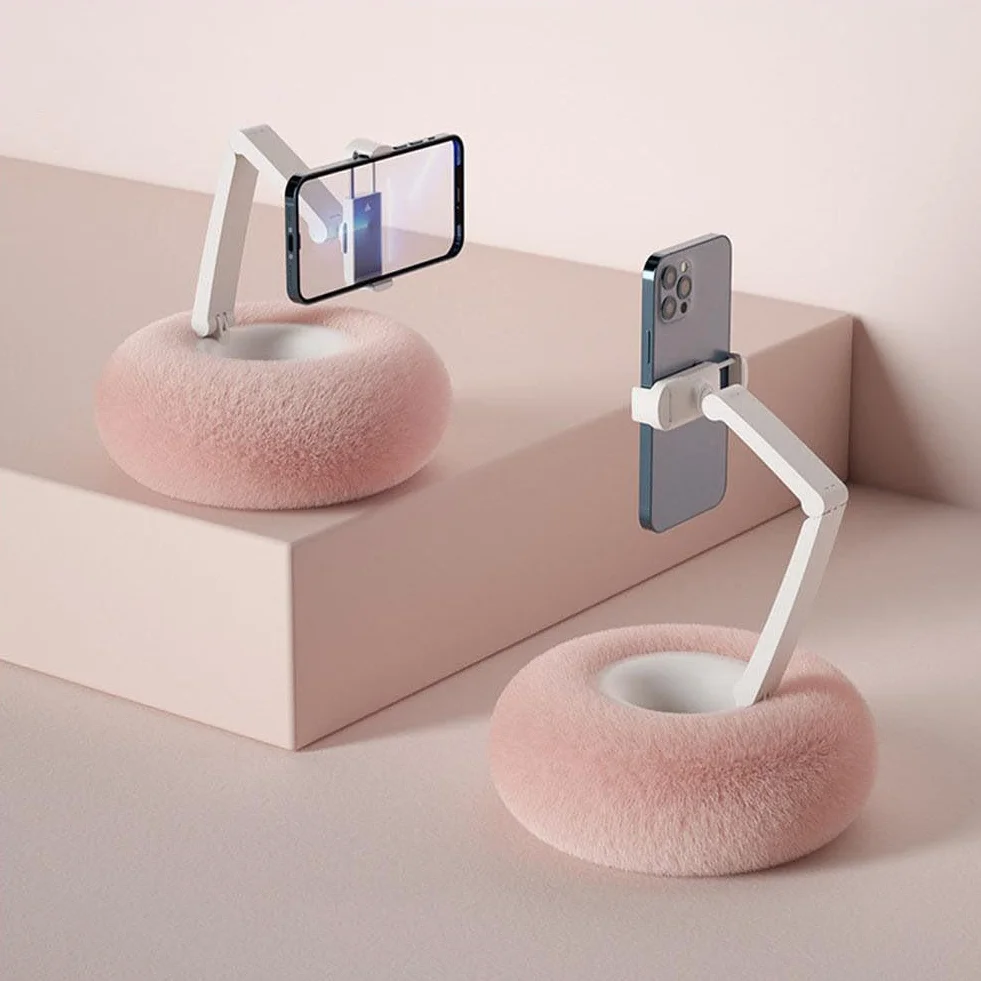 Generisch Supporto per Kindle, Pillow Stand Regolabile a 360° per la Lettura in Bed, Fuzzy Bowl per Kindle Accessori
