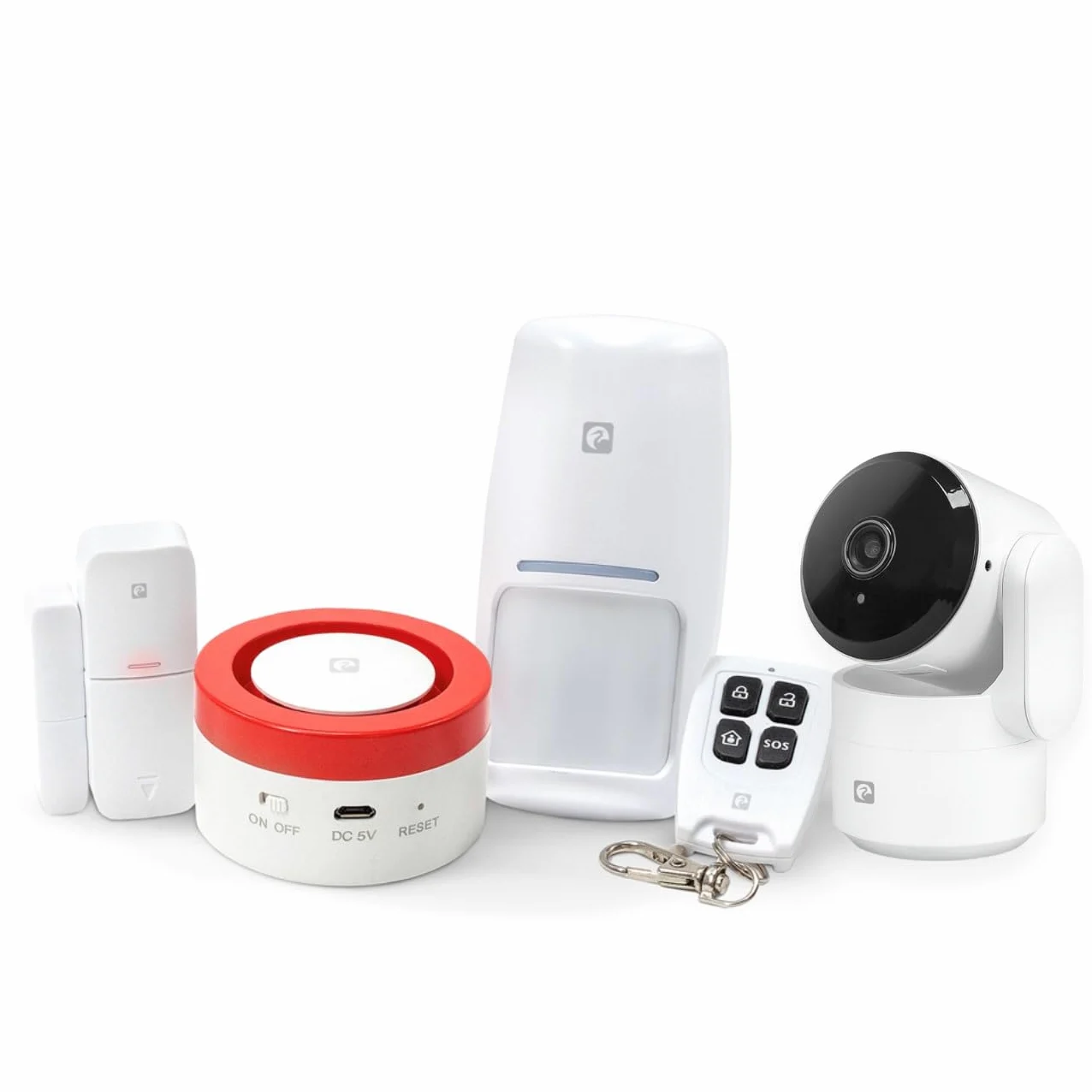 Garza Smart Kit Sicurezza WiFi con Telecamera 1080P e Siren