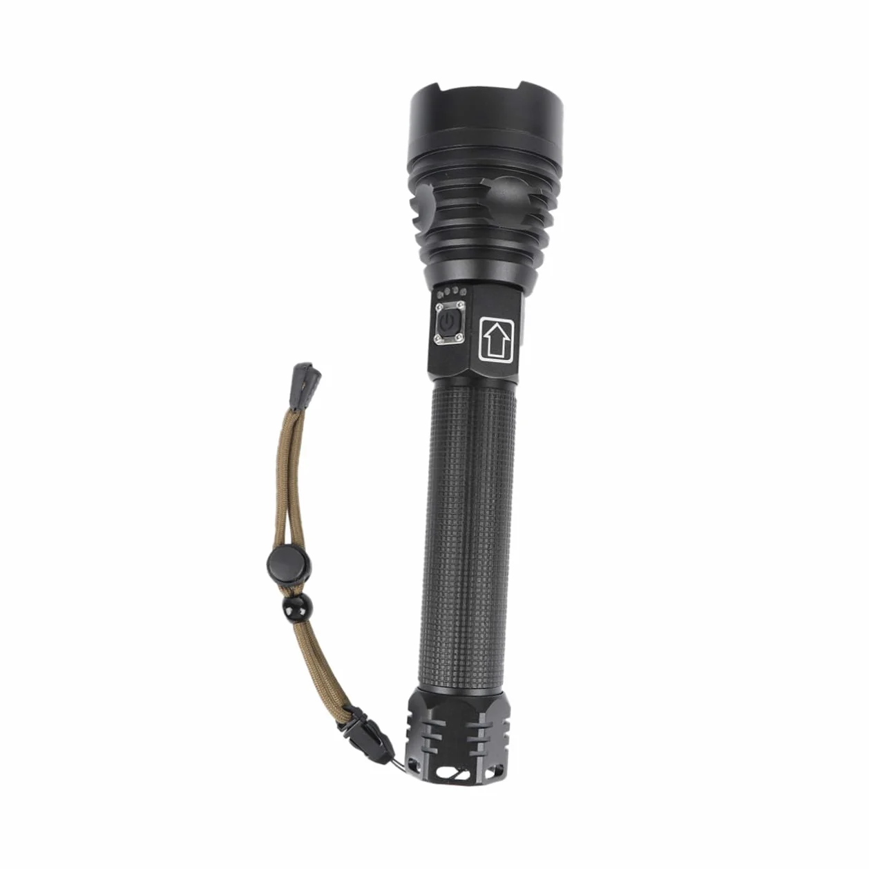 Gatuida Torcia Elettrica Ricaricabile USB XHP90 2500 Lumen Zoom Telescopico | Lega di Alluminio Resistente e , Ricarica Micro Usb, per Pesca e Campeggio, Formato Portatile
