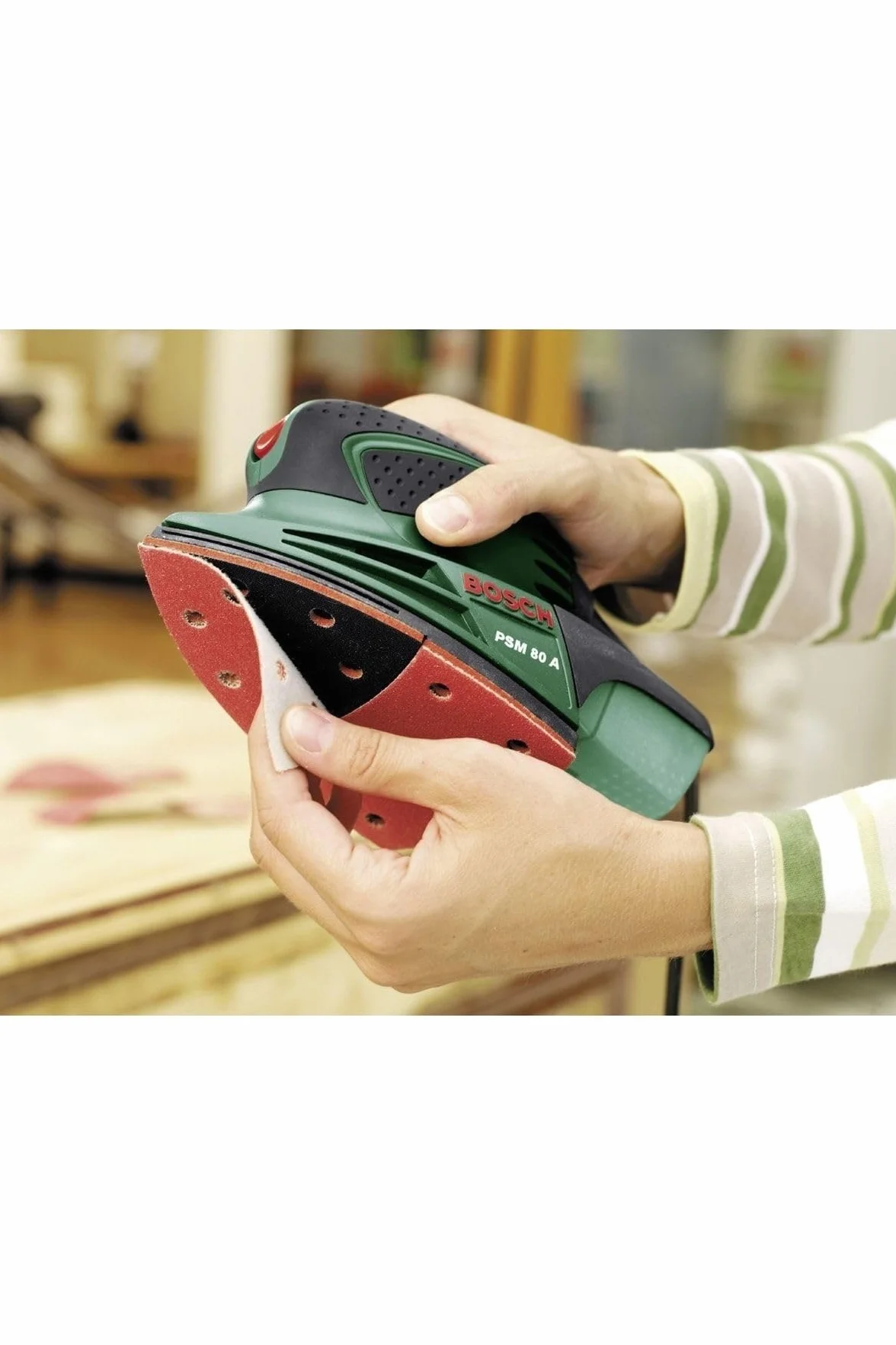Bosch Levigatrice Palmare 0.603.354.000 Blu Rosso