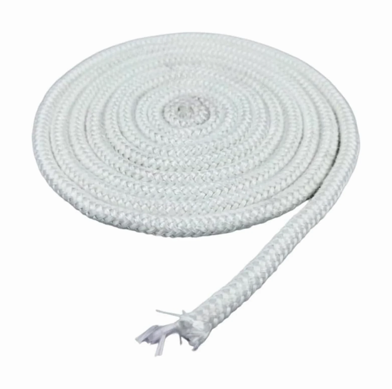 Corda per stufe/Wizard, Corda sigillante in fibra di vetro bianca, apparecchi riscaldamento resistenti alle alte temperature, dimensioni multiple(20mm*2.2m)