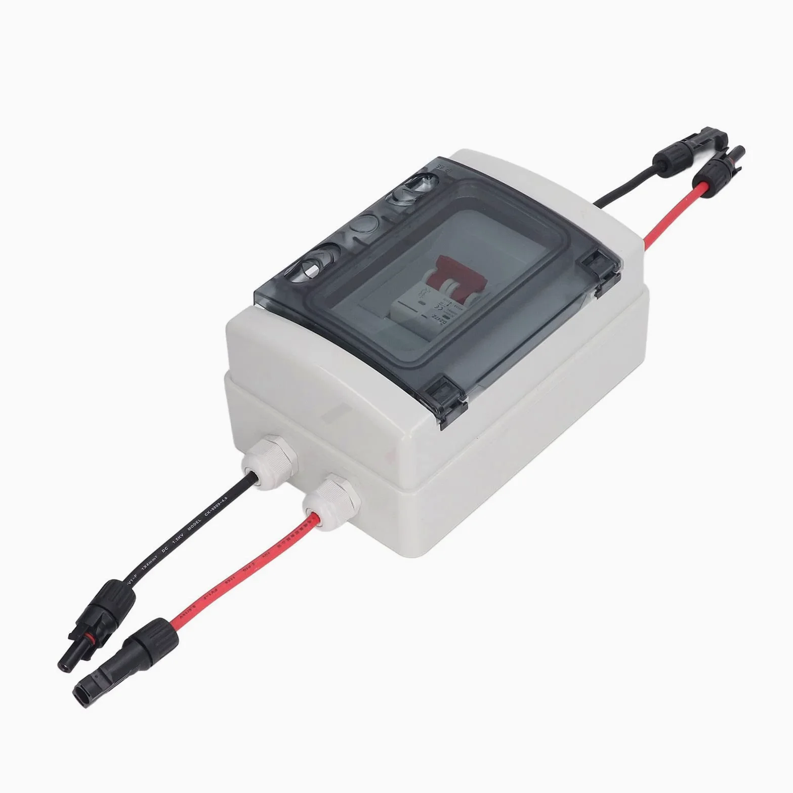 Mini Interruttore Automatico, Interruttore CC Protezione Sovraccarico Sezionatore Solare Fotovoltaico con Scatola Impermeabile IP65 500 V per Interni Ed Esterni (32A)