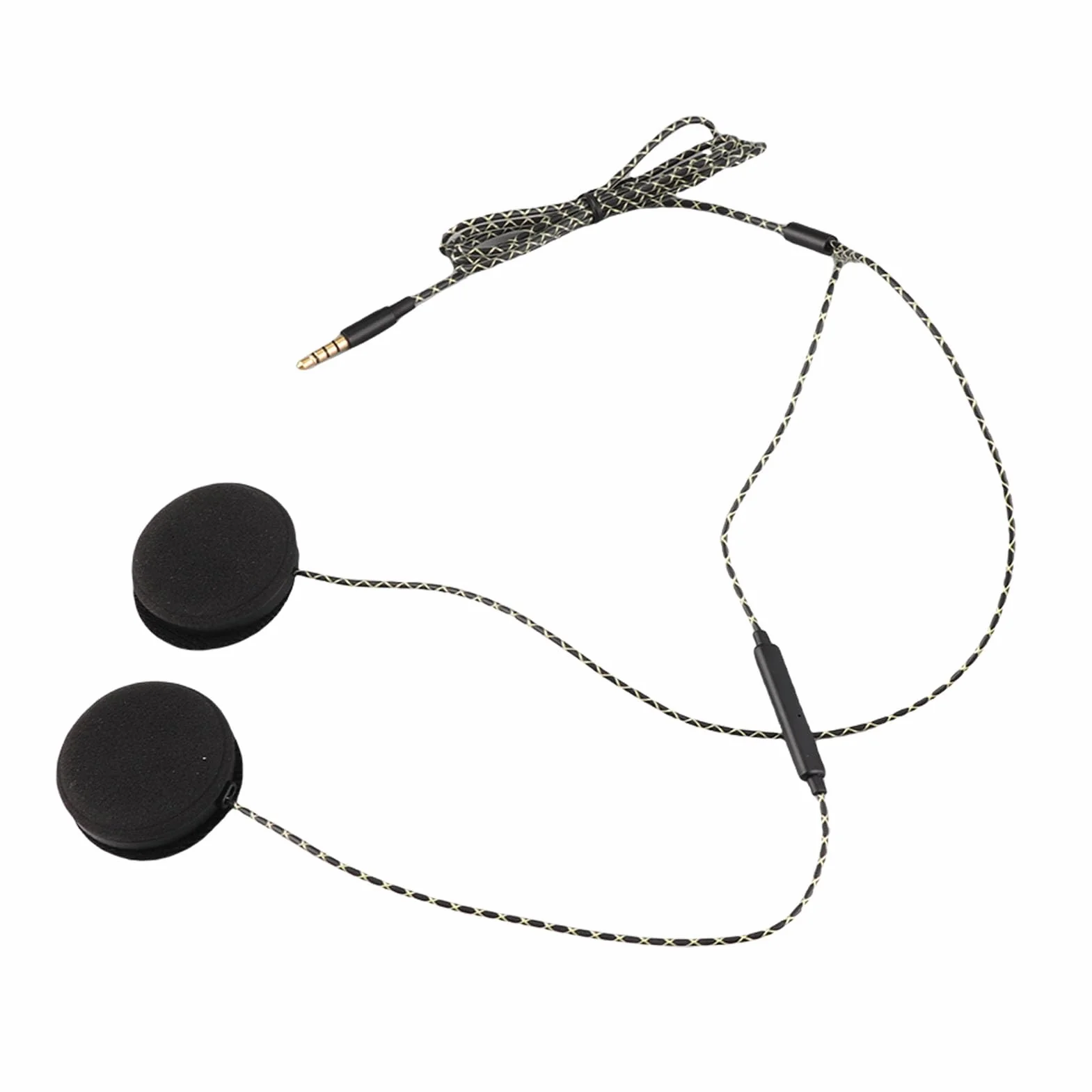 Mono Helmet Speaker - Cuffie per casco moto Cuffie Altoparlanti Supporto chiamata a mani libere Cuffie cablate Casco interfono per motociclette Auricolare Stereo per Ios Android