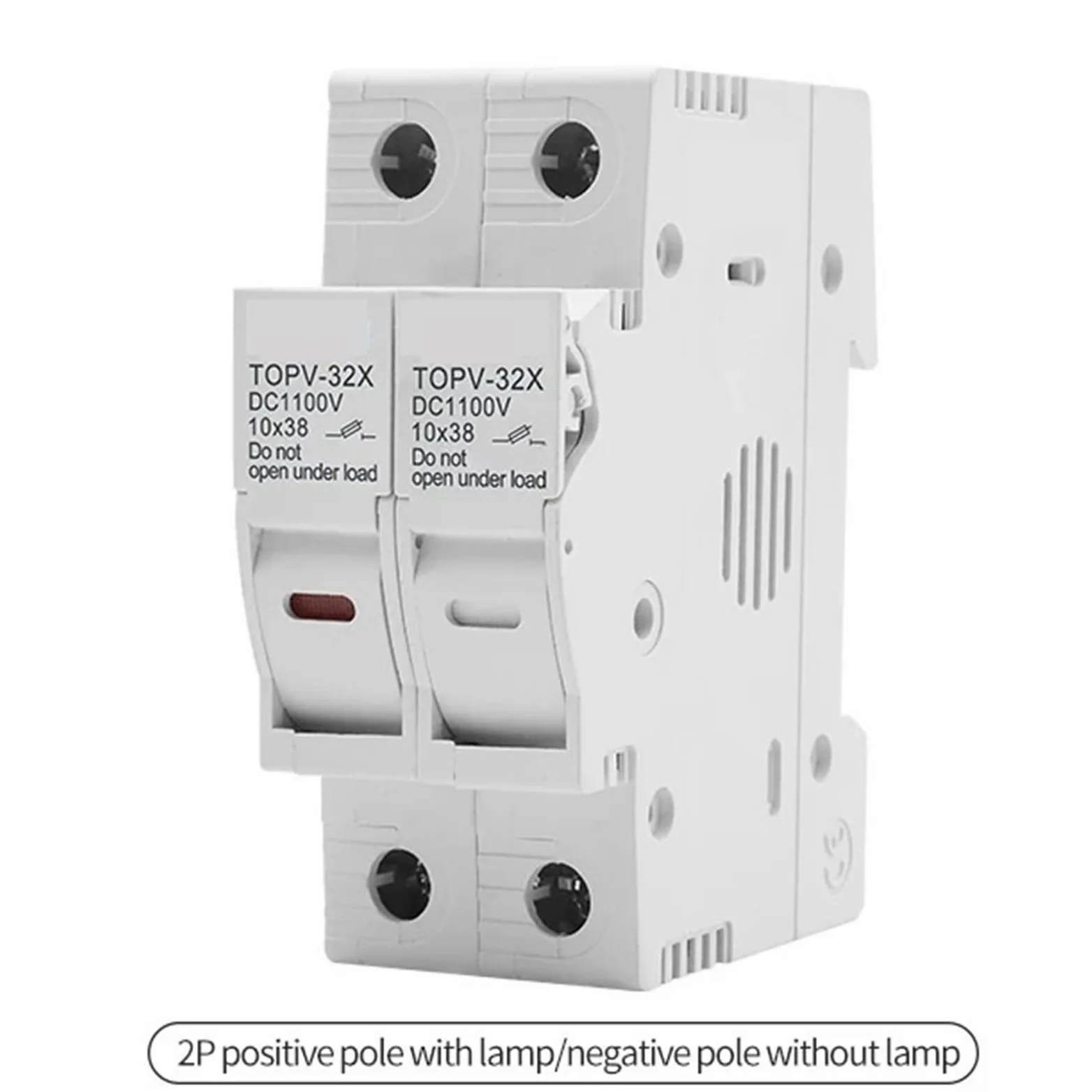 TOPV-32X 1P 2P 3P 4P 1100 V DC Portafusibile 10 * 38mm Ad Alta Tensione PV TOPV-32X Base Sistema Fotovoltaico Protezione di Protezione gPV
