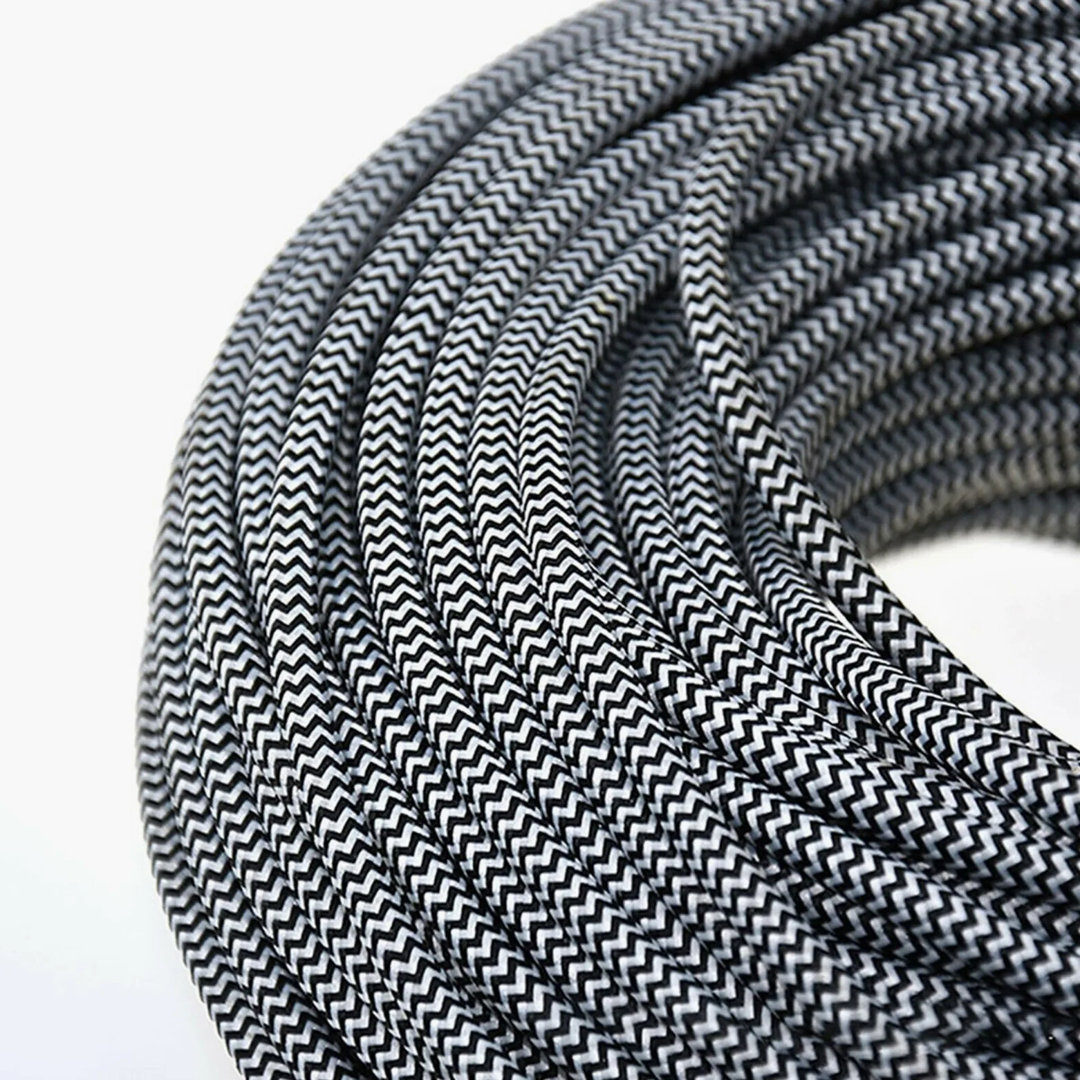 filo tessile intrecciato, Cavo elettrico intrecciato in tessuto a 2 conduttori 0,75 mm² 18 AWG(Color 1,5 Meter)