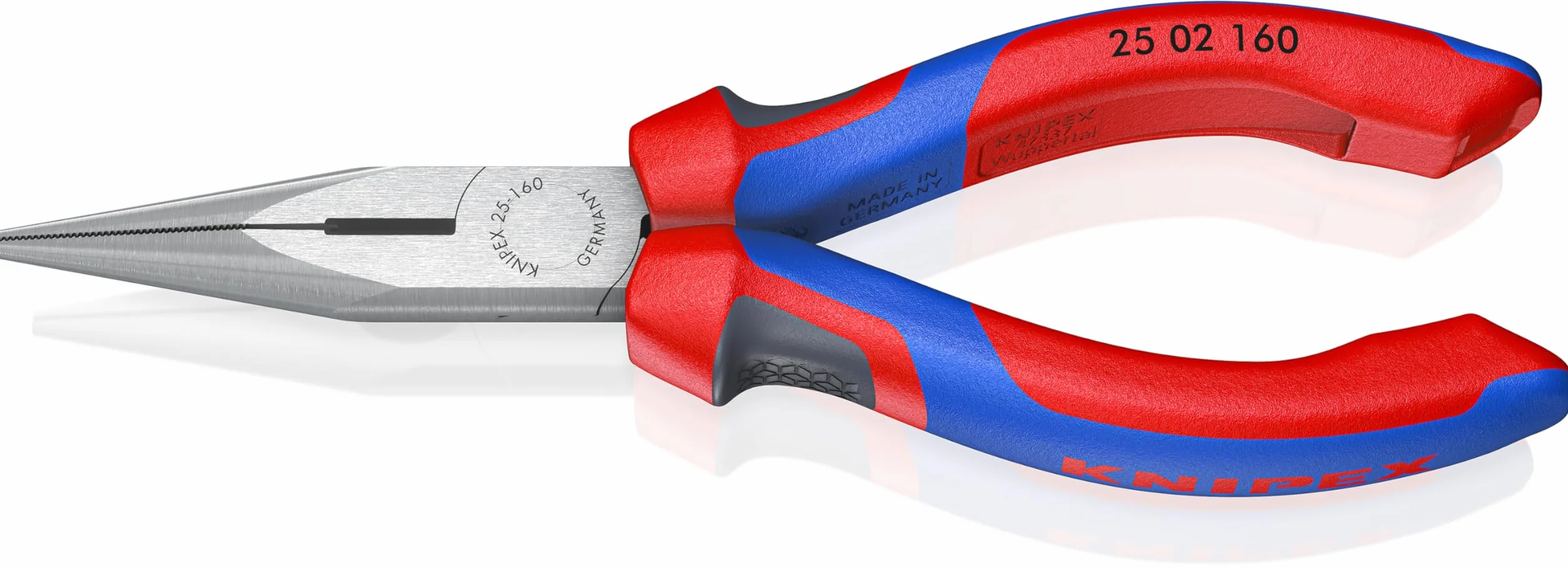 KNIPEX Pinza per meccanica becchi mezzotondi tronchese manici comfort 160 mm 25 02 160