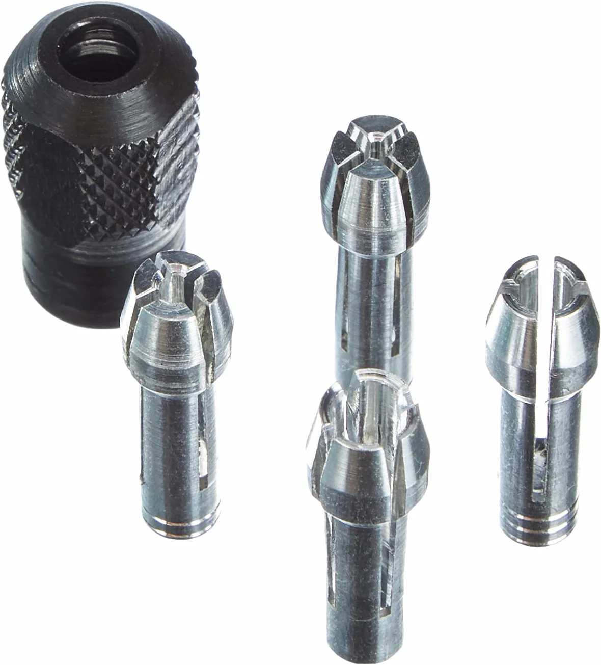 Dremel 4485 Kit di 4 Pinze con Ghiera, Accessori per Utensile Multifunzione Rotativo