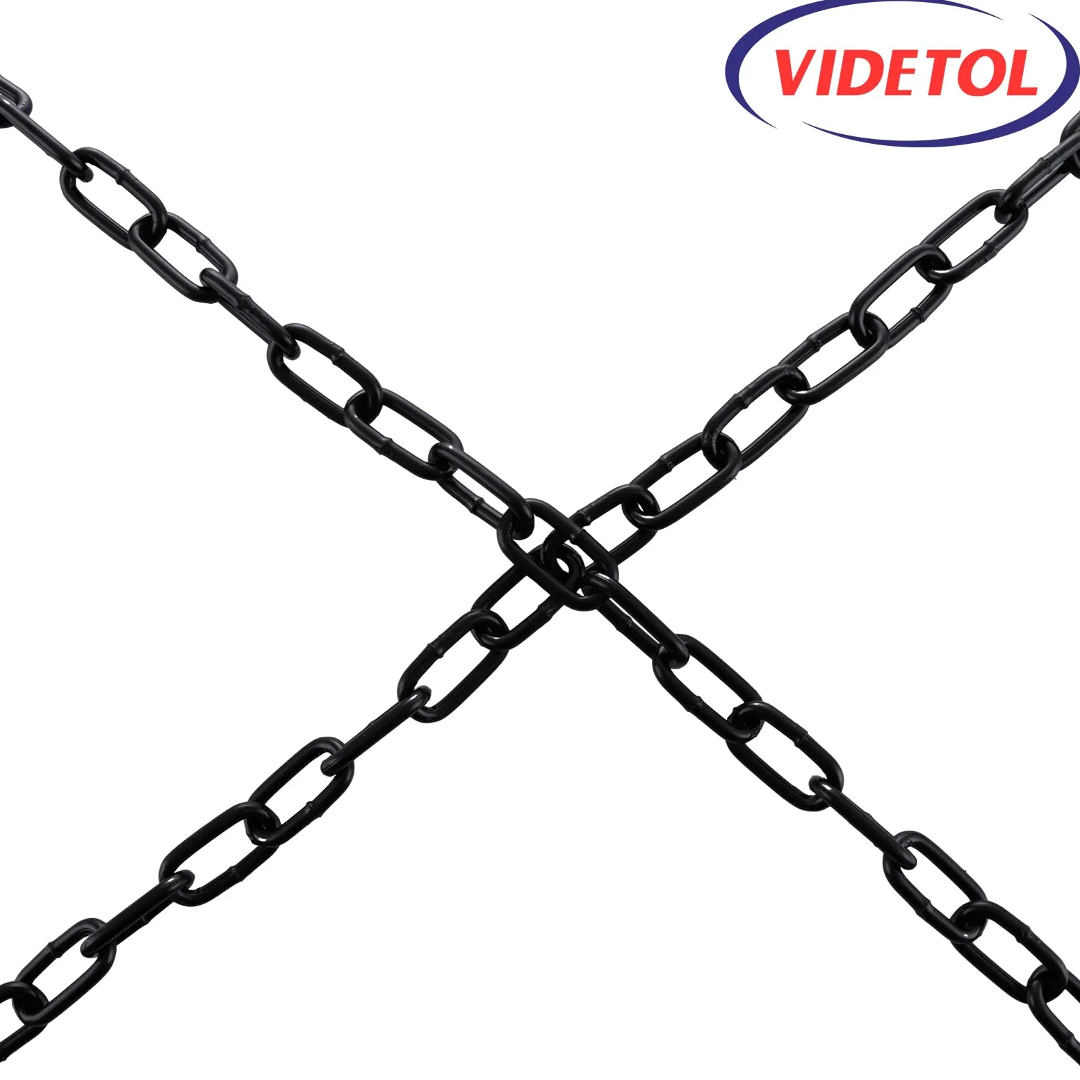 Catena in acciaio inox 304, lunghezza 9 m, maglie da 4 mm, in acciaio zincato nero saldato, per cancelli di recinzione, porte del garage, catene a battente e serratura di sicurezza per
