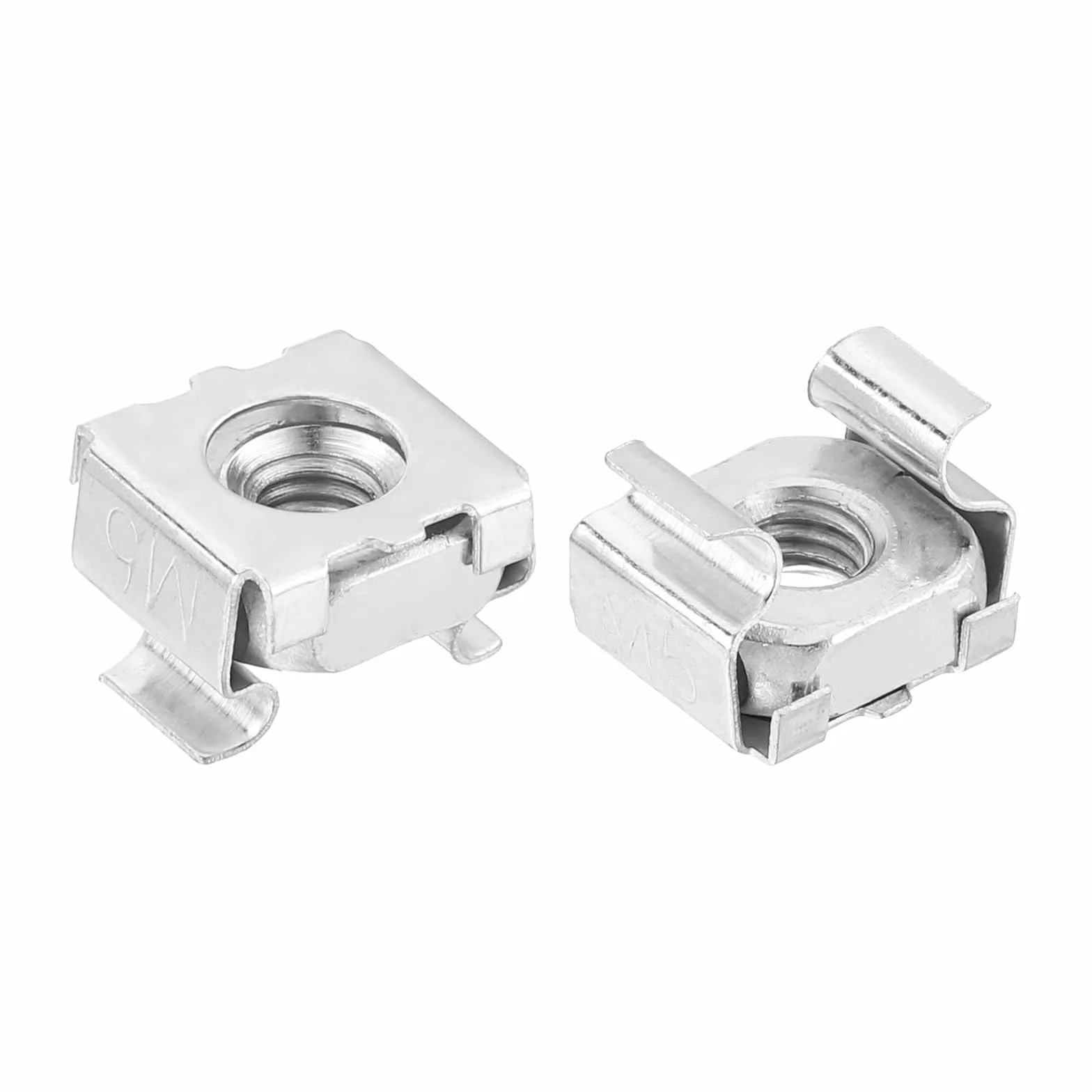 QUARKZMAN Dado a Gabbia M5 x 0.8mm 50Pz Snap-In Metrico Acciaio Carbonio Zincato per Armadio Rack Server