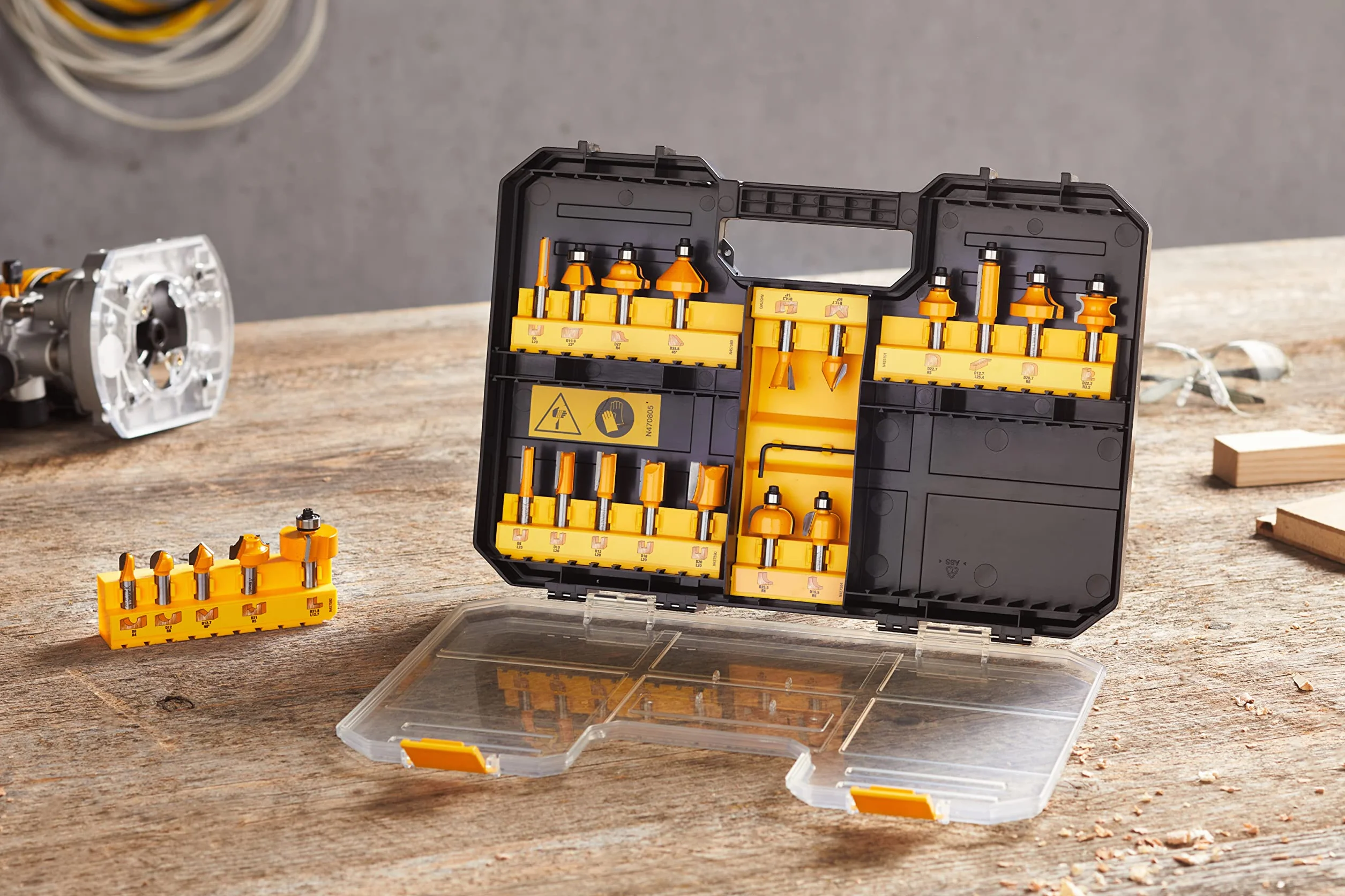 DEWALT DT90017-QZ Zestaw 22 Frese Per Legno