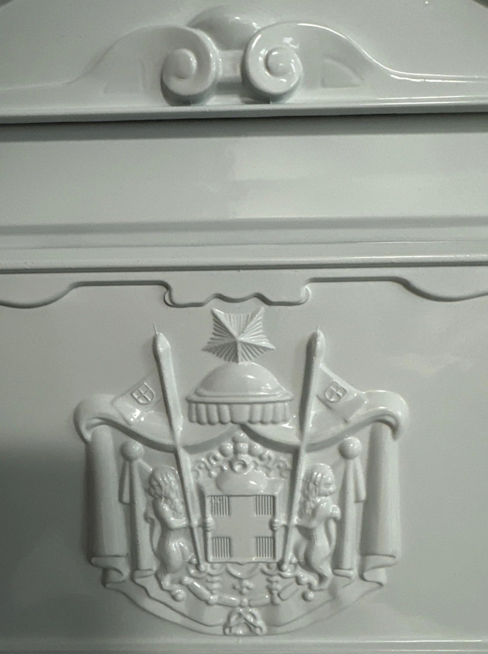 Cassetta Postale Elegante in Alluminio Verniciato 255x88x405H mm Bianco per Esterno