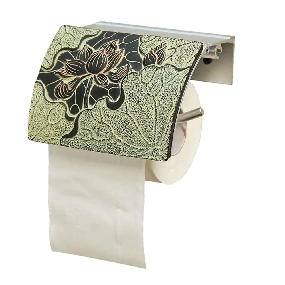 NEECS Portarotolo portarotolo da Parete, portarotolo Carta igienica da Bagno, portasciugamani da Cucina Placcato Oro
