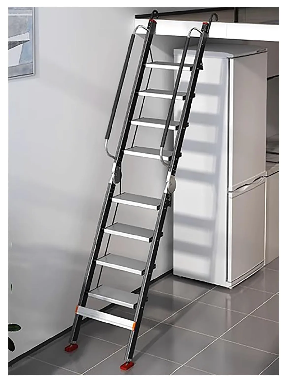 Scala Portatile per Letto a Castello, Scala a pioli Resistente per Un Facile Accesso a luoghi elevati, Soluzione di Fuga d'emergenza per Uso Domestico e Commerciale.
