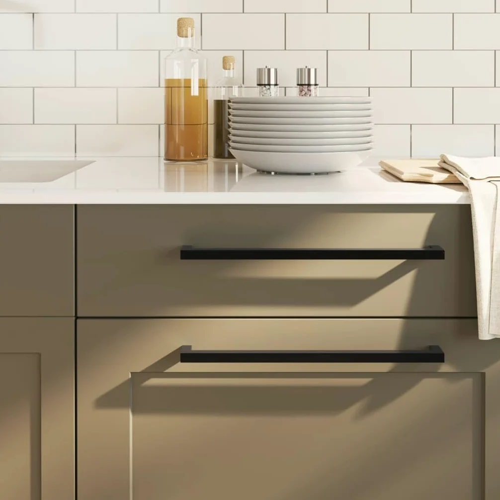 Maniglie per Mobili 20 pz Nere 320 mm in Acciaio Inox,Maniglie Moderne,Maniglie Cassetti,Maniglie per Mobili-3203657