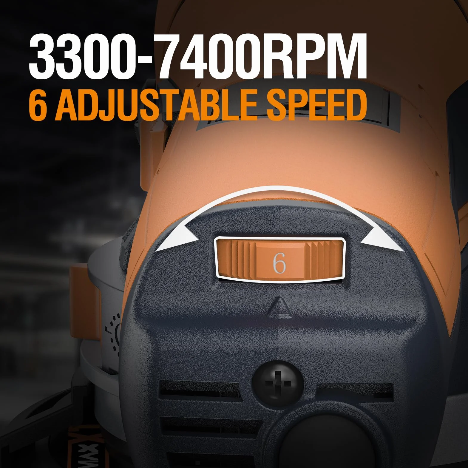 MAXXT Levigatrice Orbitale Dual-Mode da 800W: Passaggio Modalità Grezza e Fine/Estrazione Polvere ad Alta Efficienza/Controllo a 6 Velocità (3300-7400 RPM) — Carrozzeria Auto, Metallo e Legno
