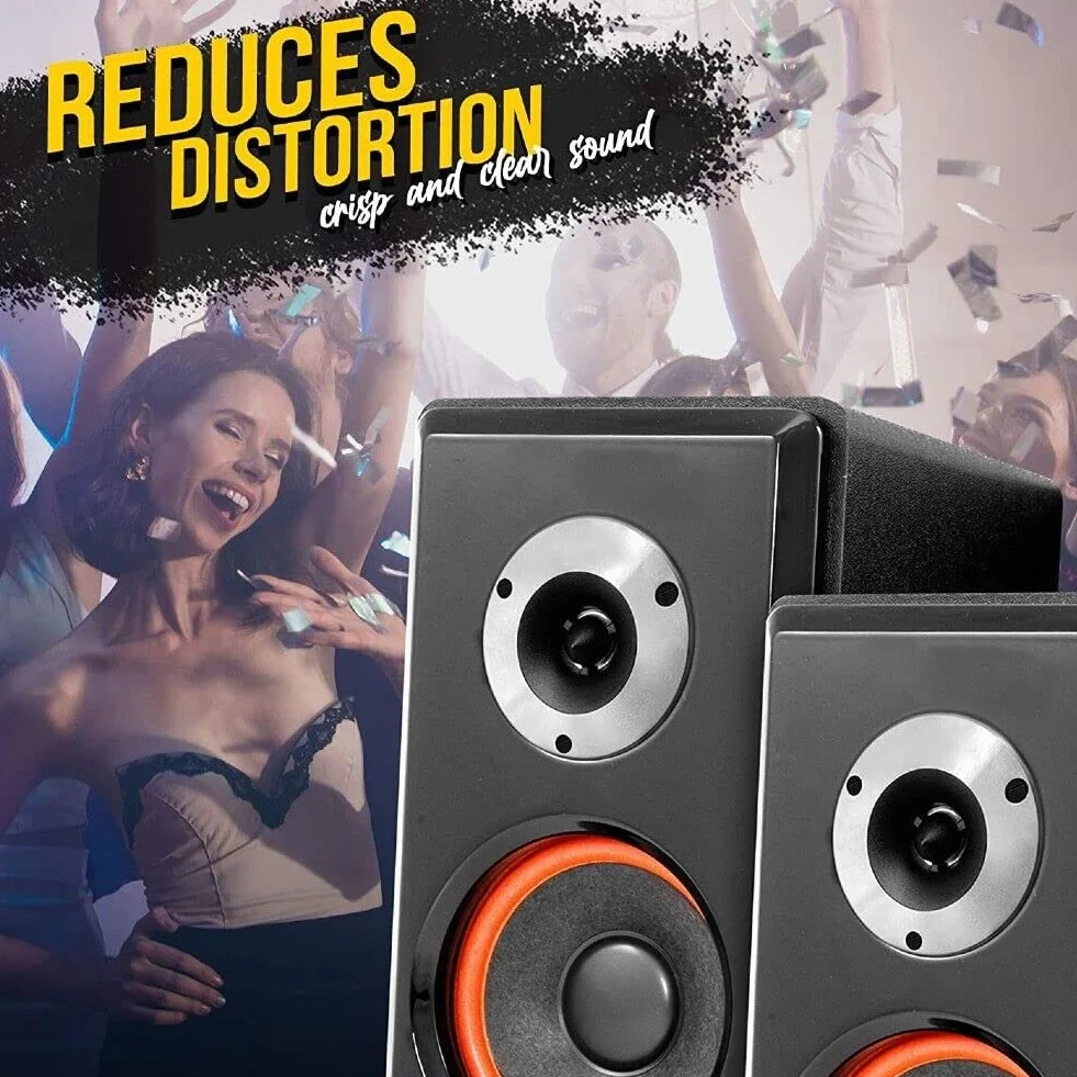 KIT SET PER MASTER AUDIO BST03/8 2 super tweeter di ricambio universali, da 150 watt rms 300 watt max, 9,6 cm di diametro, 8 ohm, per casa, a coppia, alta qualità premium + condensatori omaggio