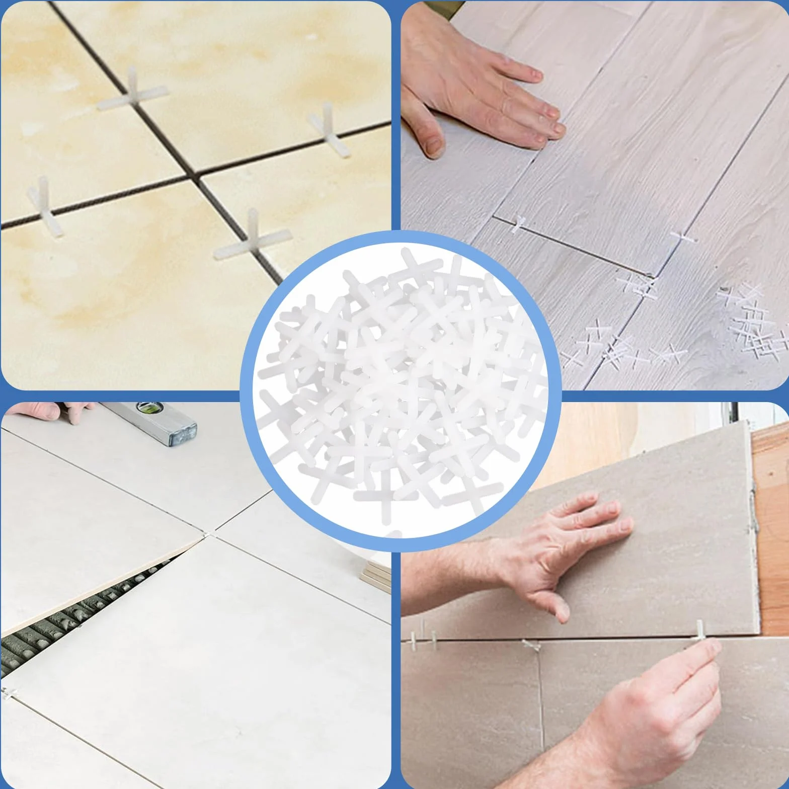 Croci per piastrelle 3 mm plastica parete